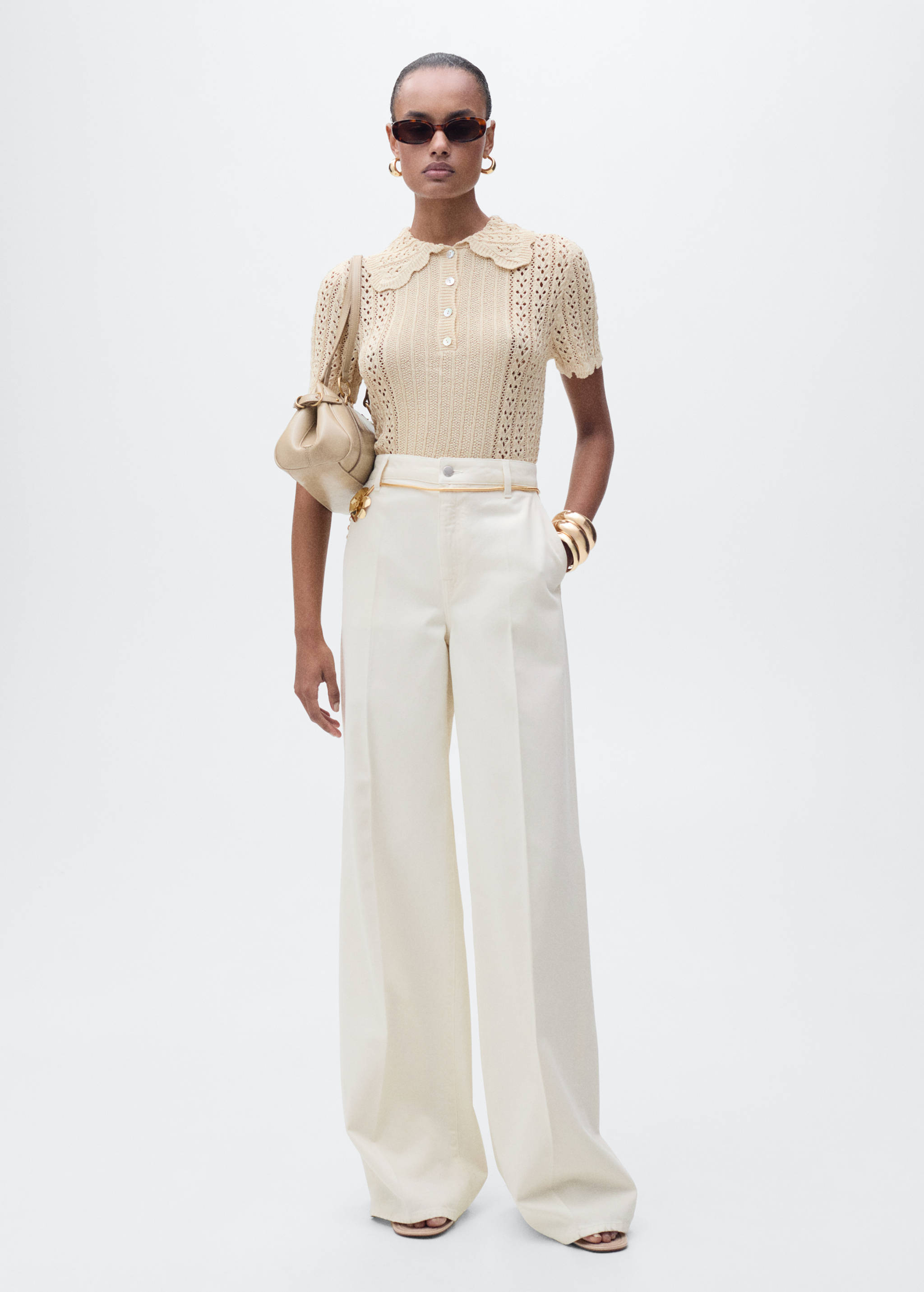 High-waisted wideleg jeans - General plane