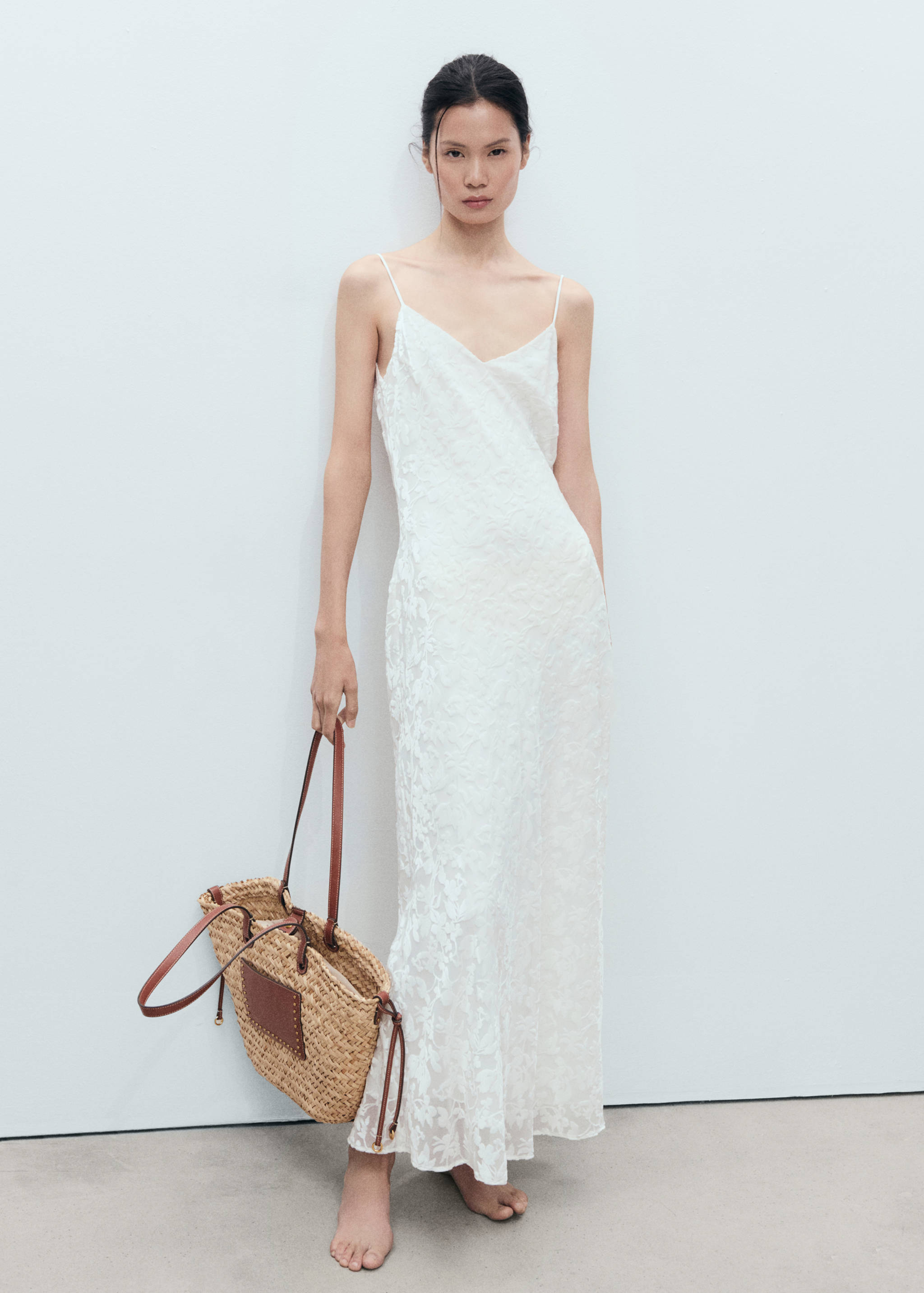 Capazo grande doble asa fibra natural - Plano general