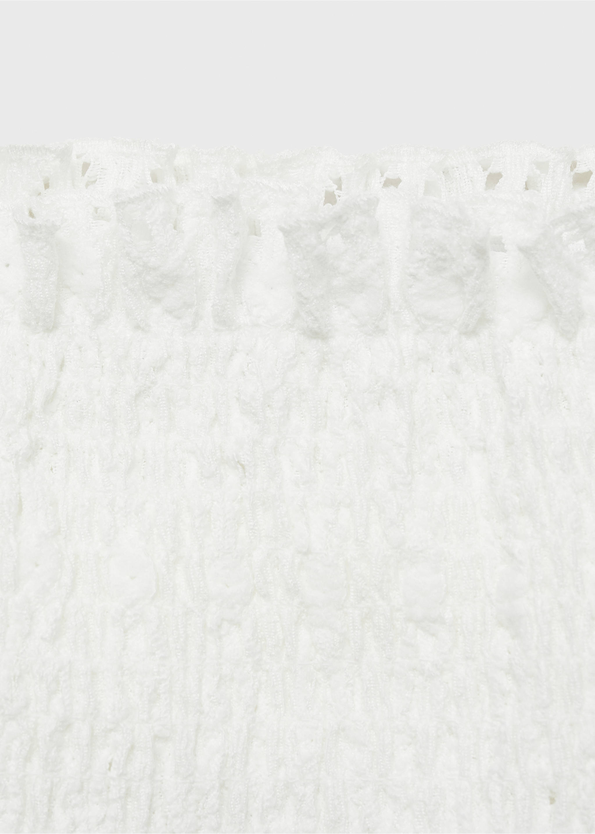 Ruched strapless top - Details of the article 8, Off White. Ref: 87036336-00.