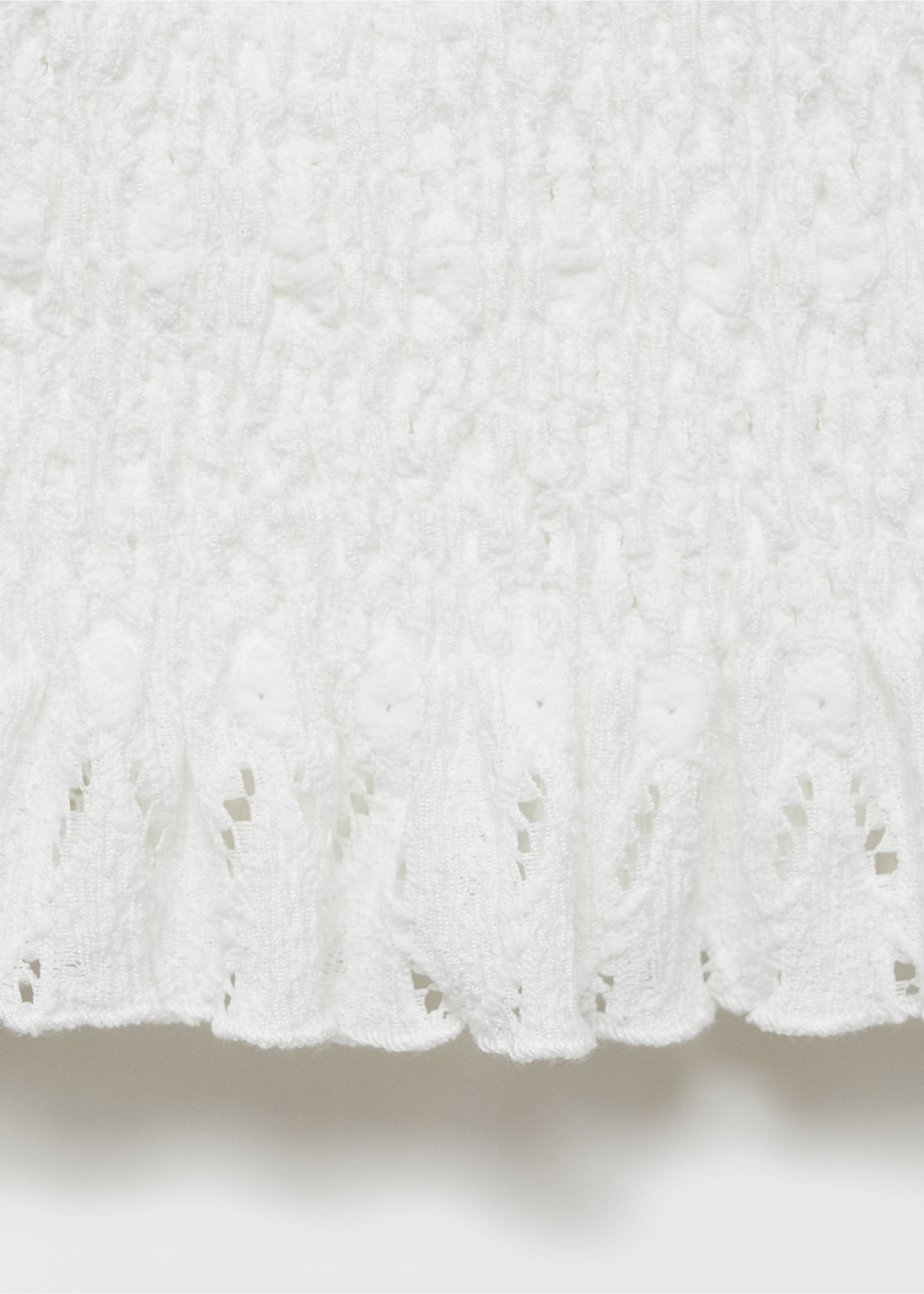 Ruched strapless top - Details of the article 0, Off White. Ref: 87036336-00.
