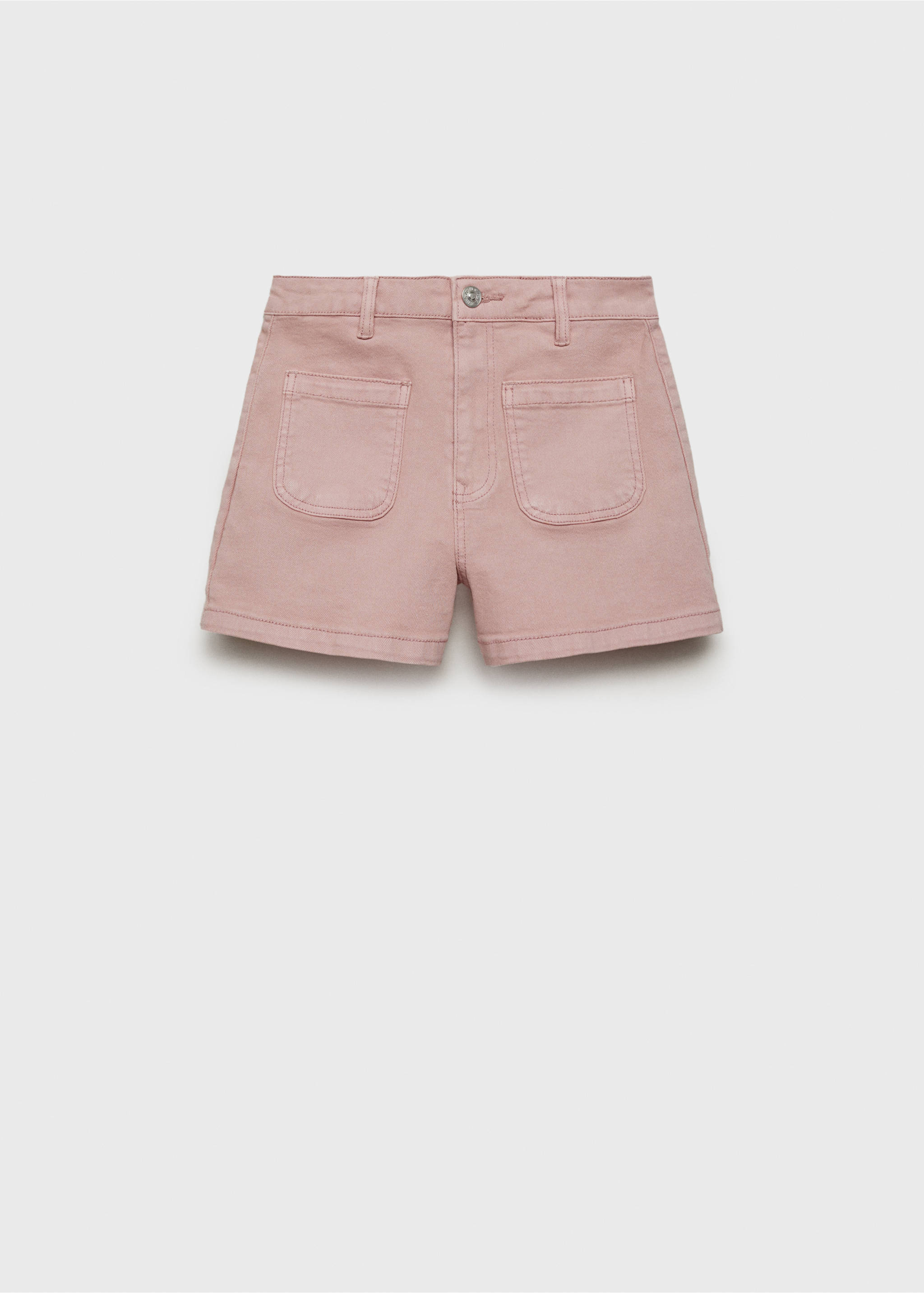 Shorts cotó butxaques - Article sense model, Rosa pastel. Ref: 87036337-00.