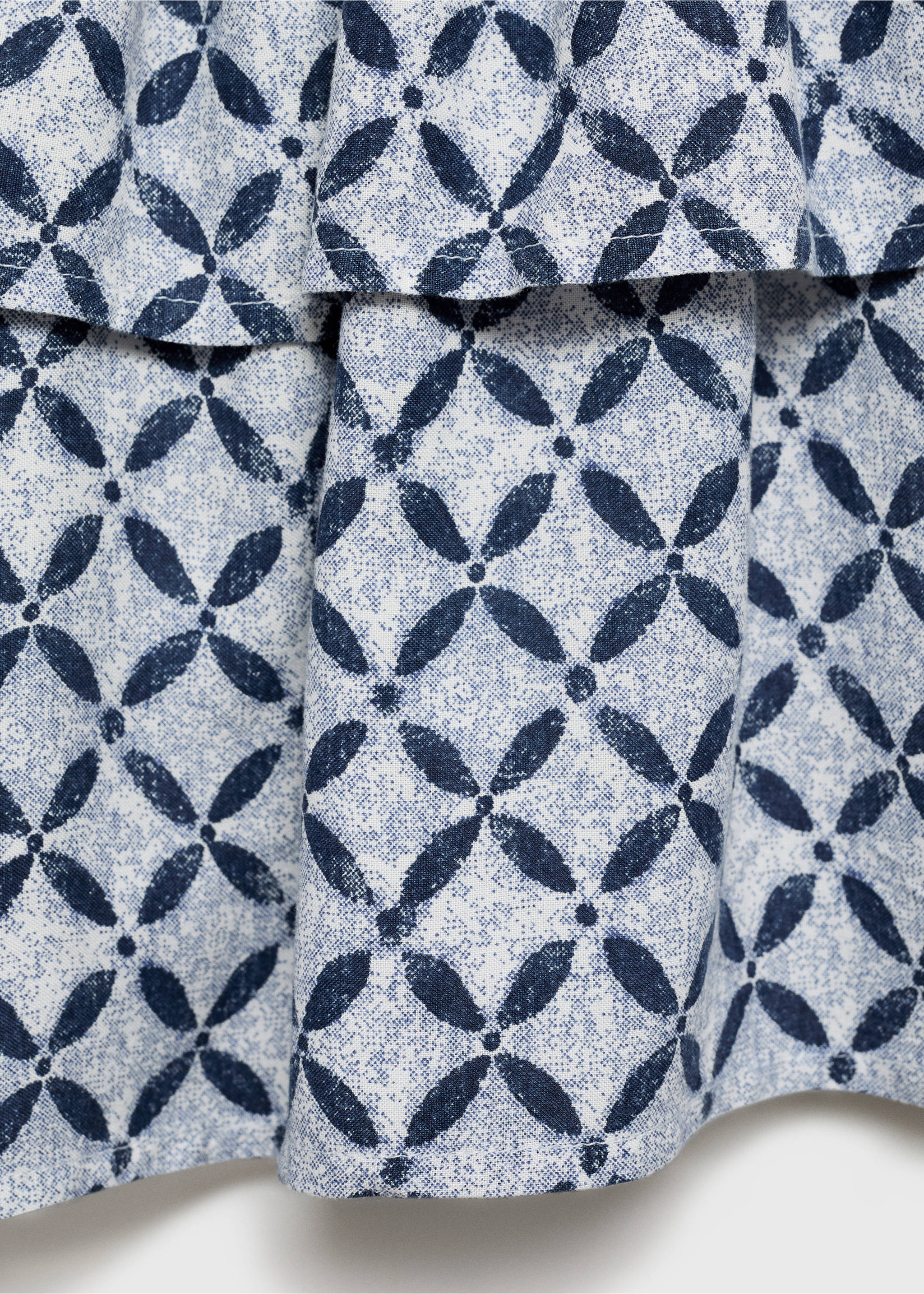 Printrock mit Rüschen - Detail des Artikels 0, Dunkles Marineblau. Ref: 87036339-00.