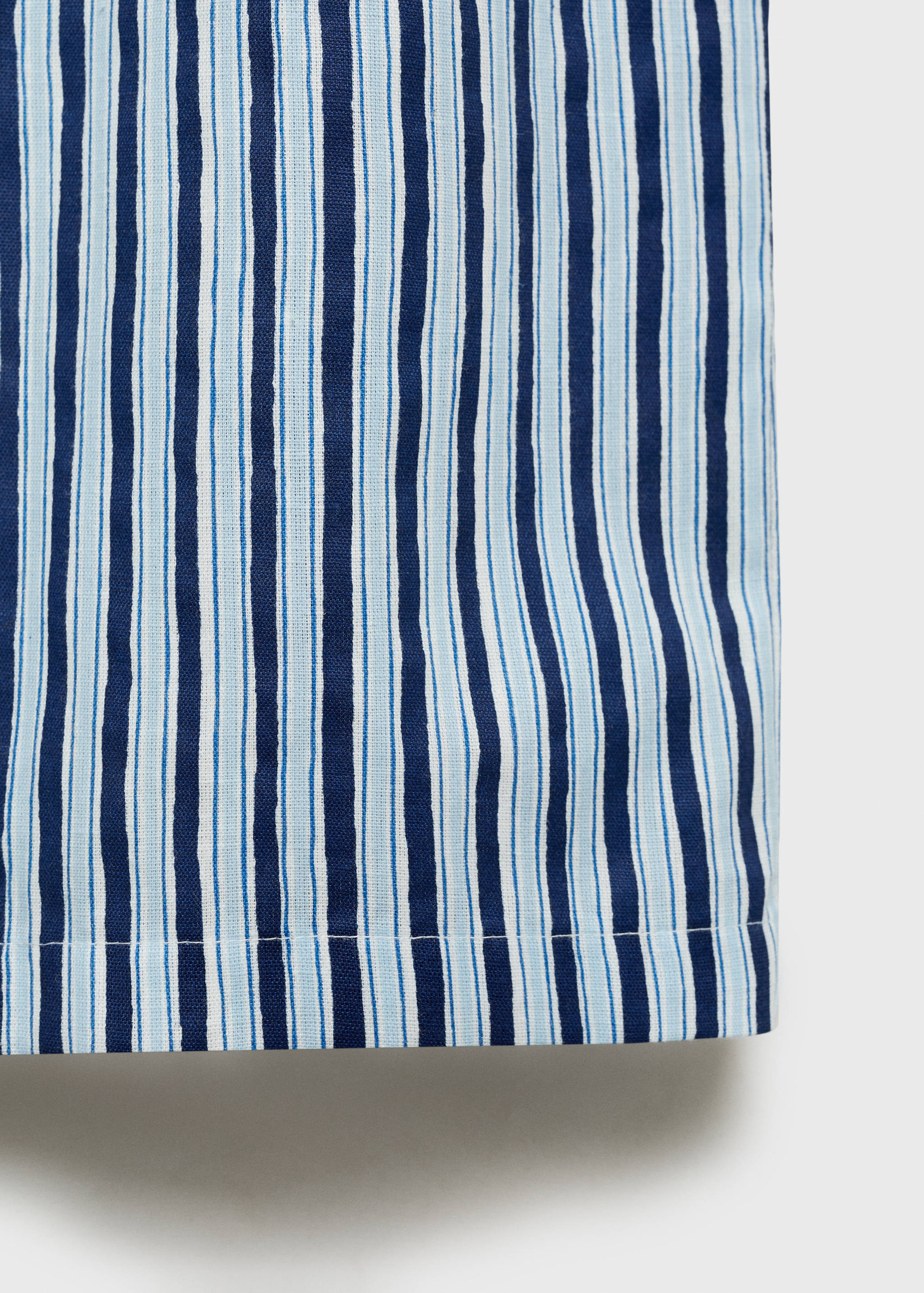 Straight striped trousers - Details of the article 0