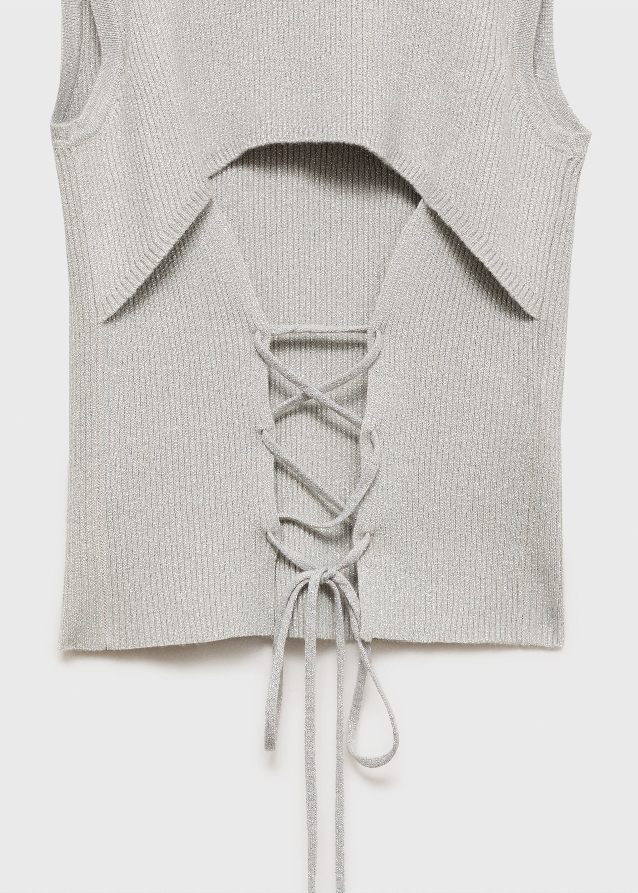 Open-back top - Details of the article 0, Silver. Ref: 87036341-00.