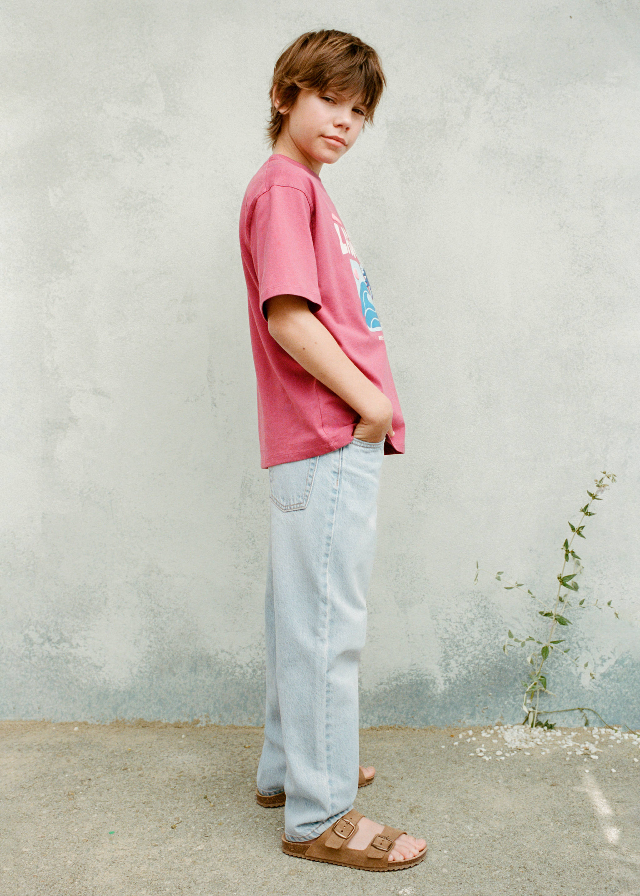 Buckle leather sandals - Details of the article 5, Medium Brown. Ref: 87036342-00.
