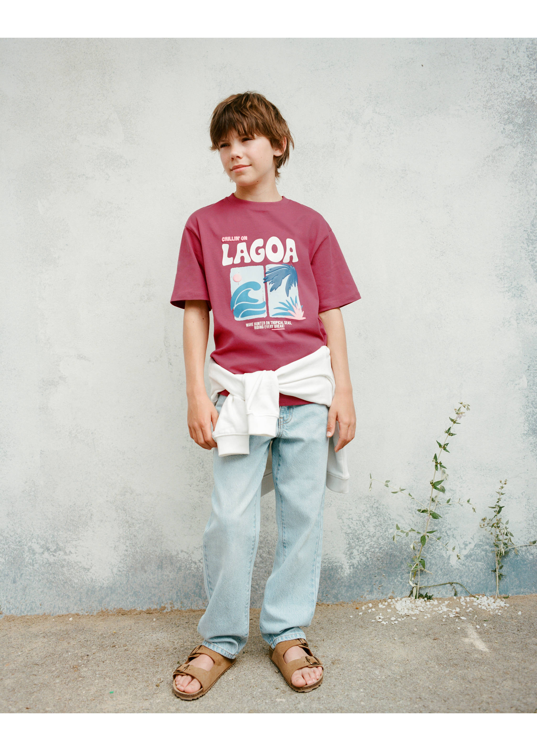 Buckle leather sandals - Details of the article 6, Medium Brown. Ref: 87036342-00.