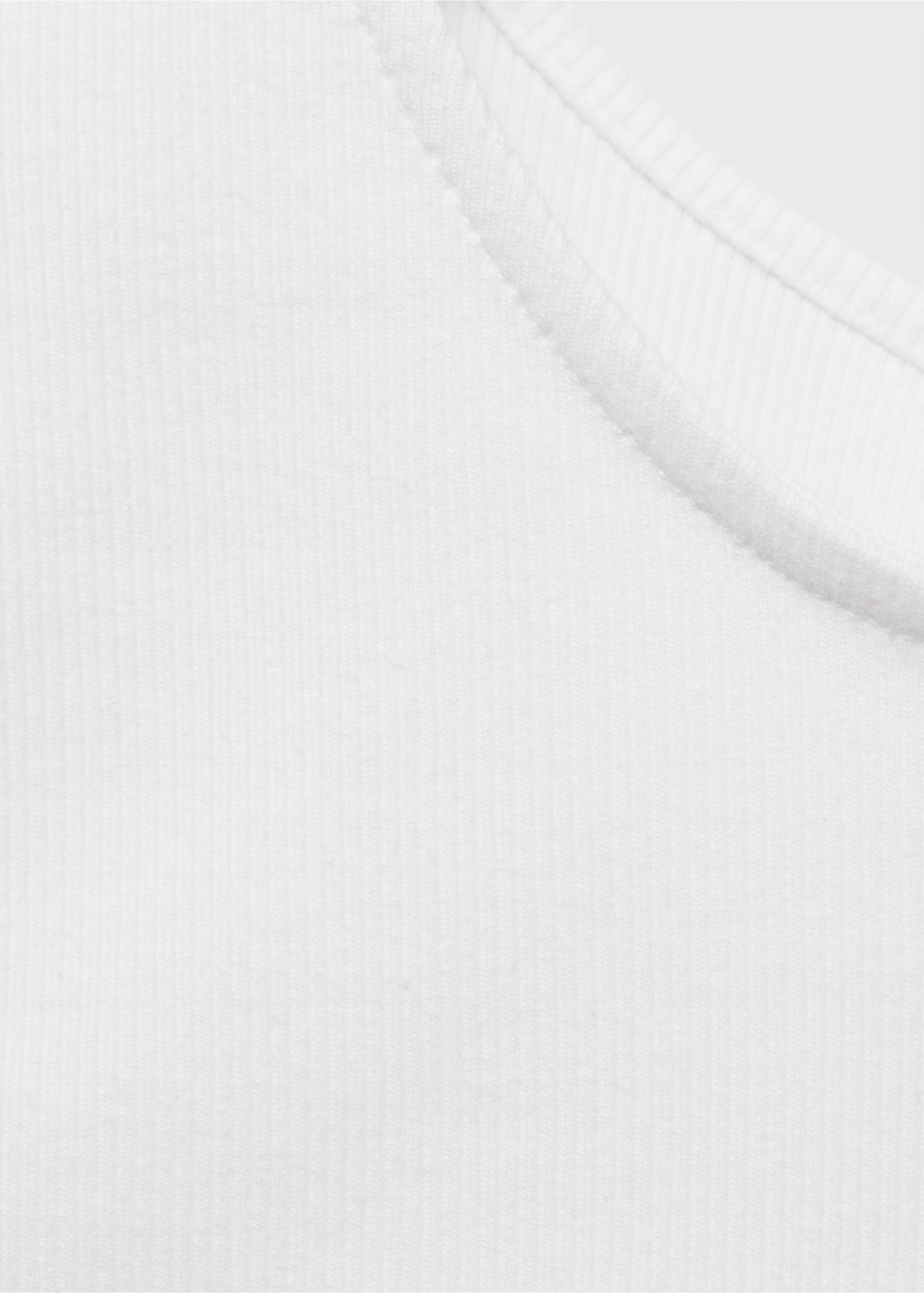 Τοπ με δεμένη πλάτη - Λεπτομέρεια του προϊόντος 8, Υπόλευκο. Ref: 87036343-00.