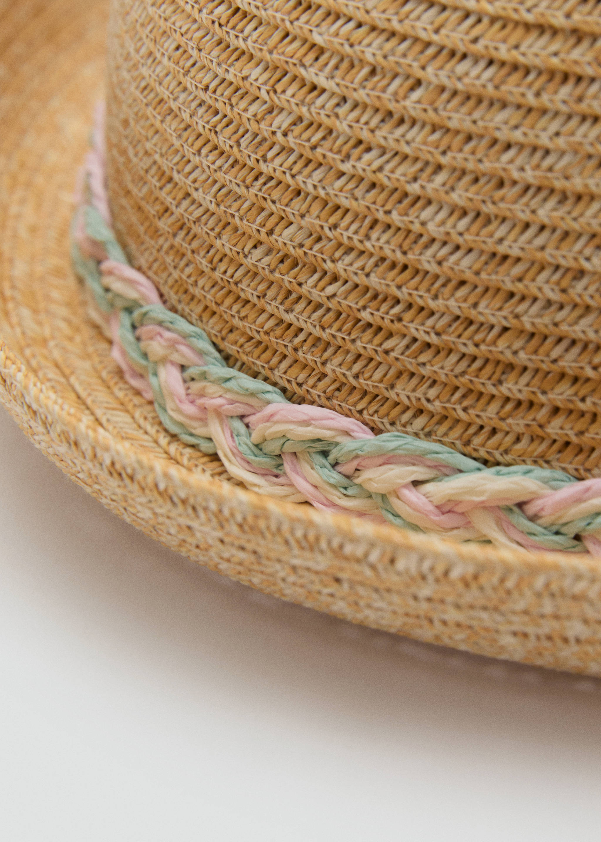 Natural fibre hat with little ears - Medium plane