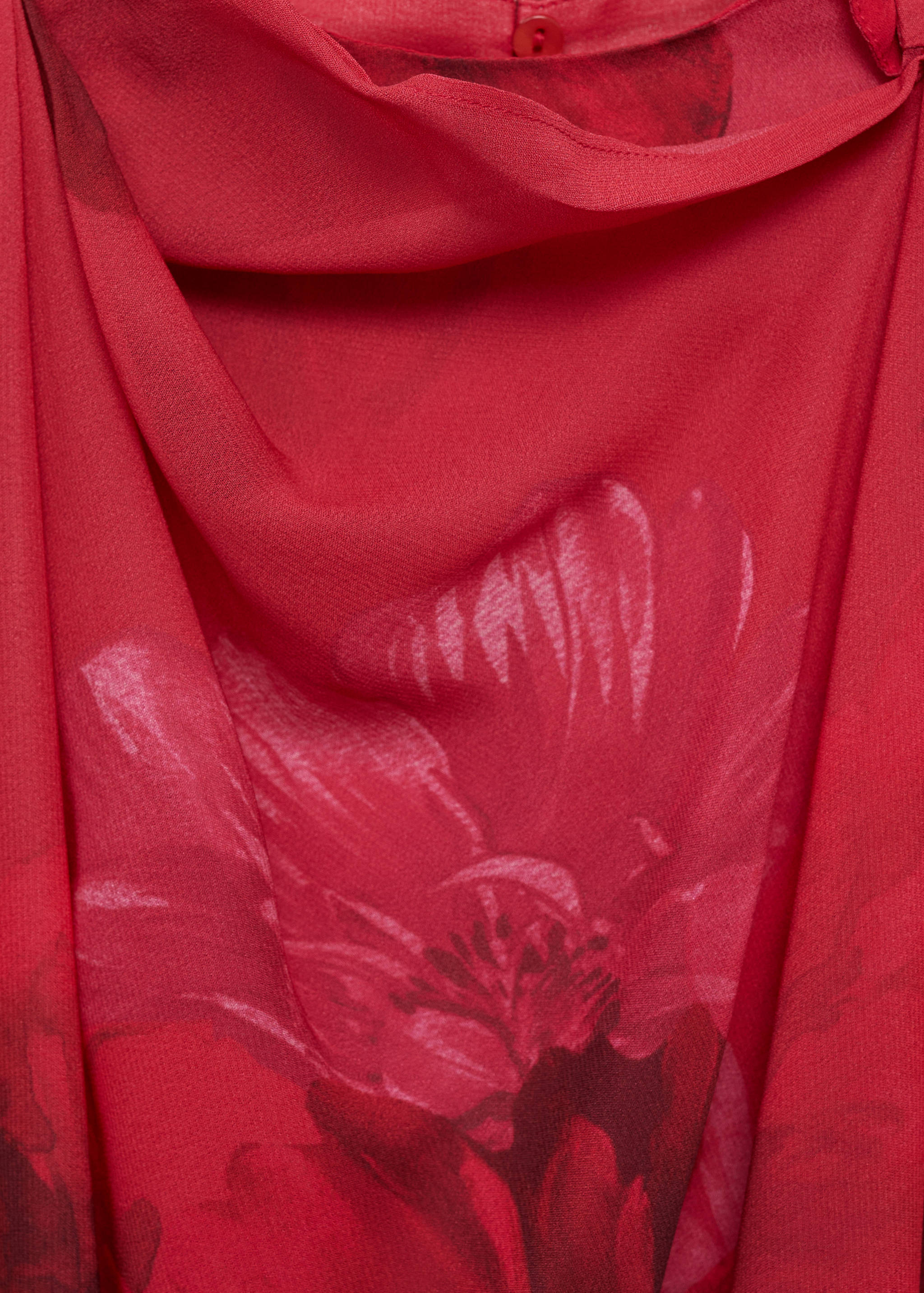 Floral blouse with scarf - Details of the article 8