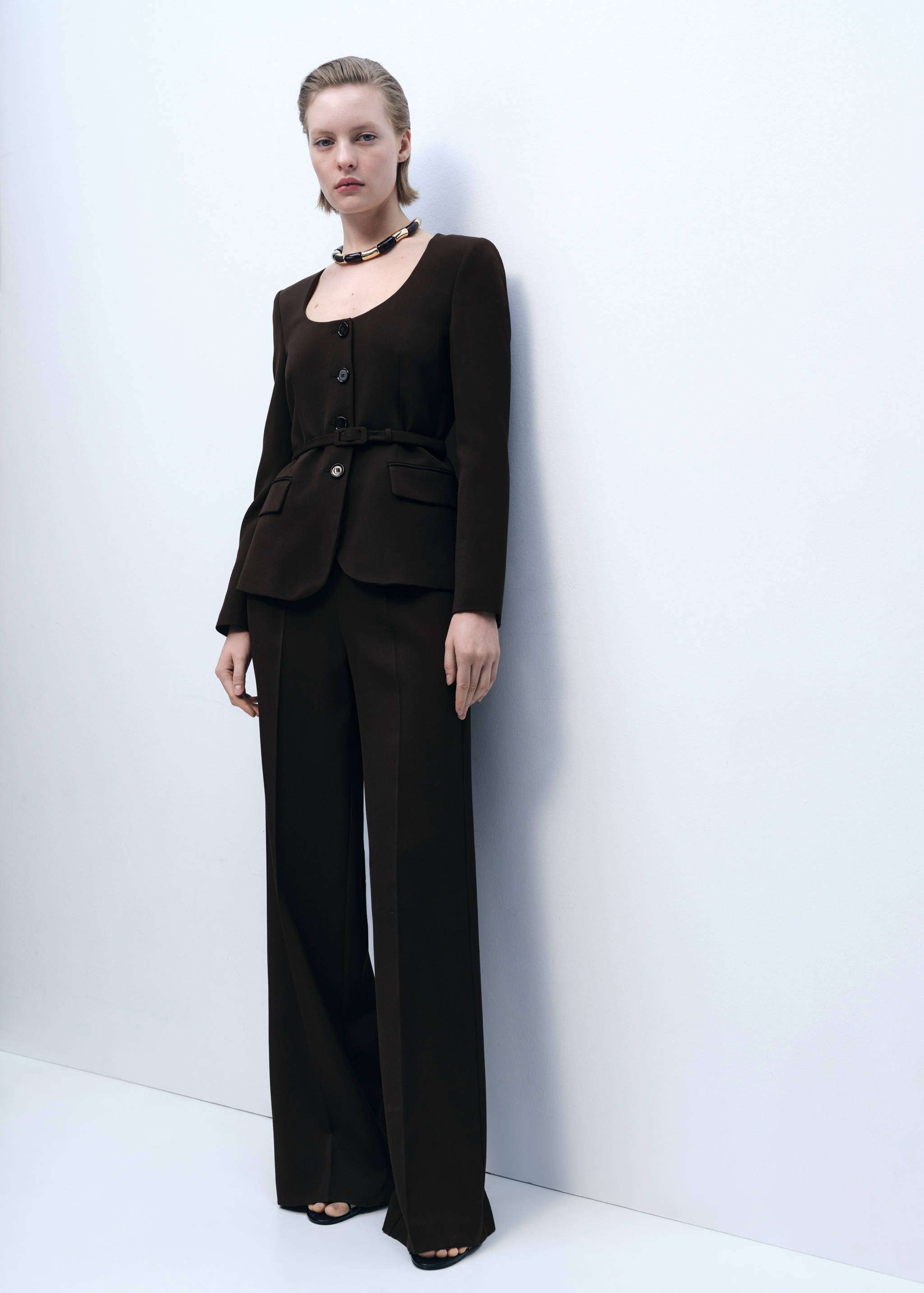 Straight suit trousers - General plane