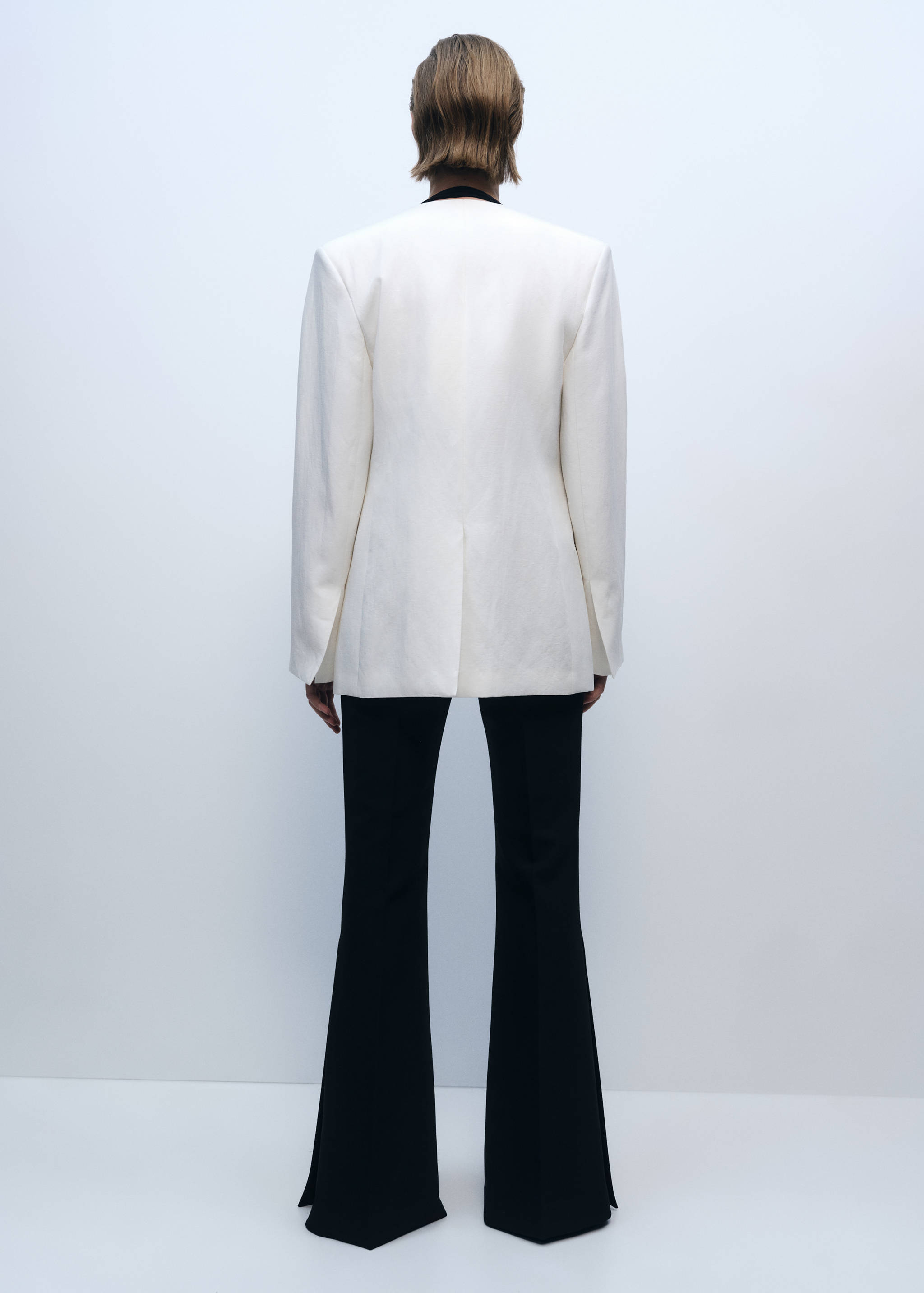 Maxi wide leg suit trousers - Reverse of the article