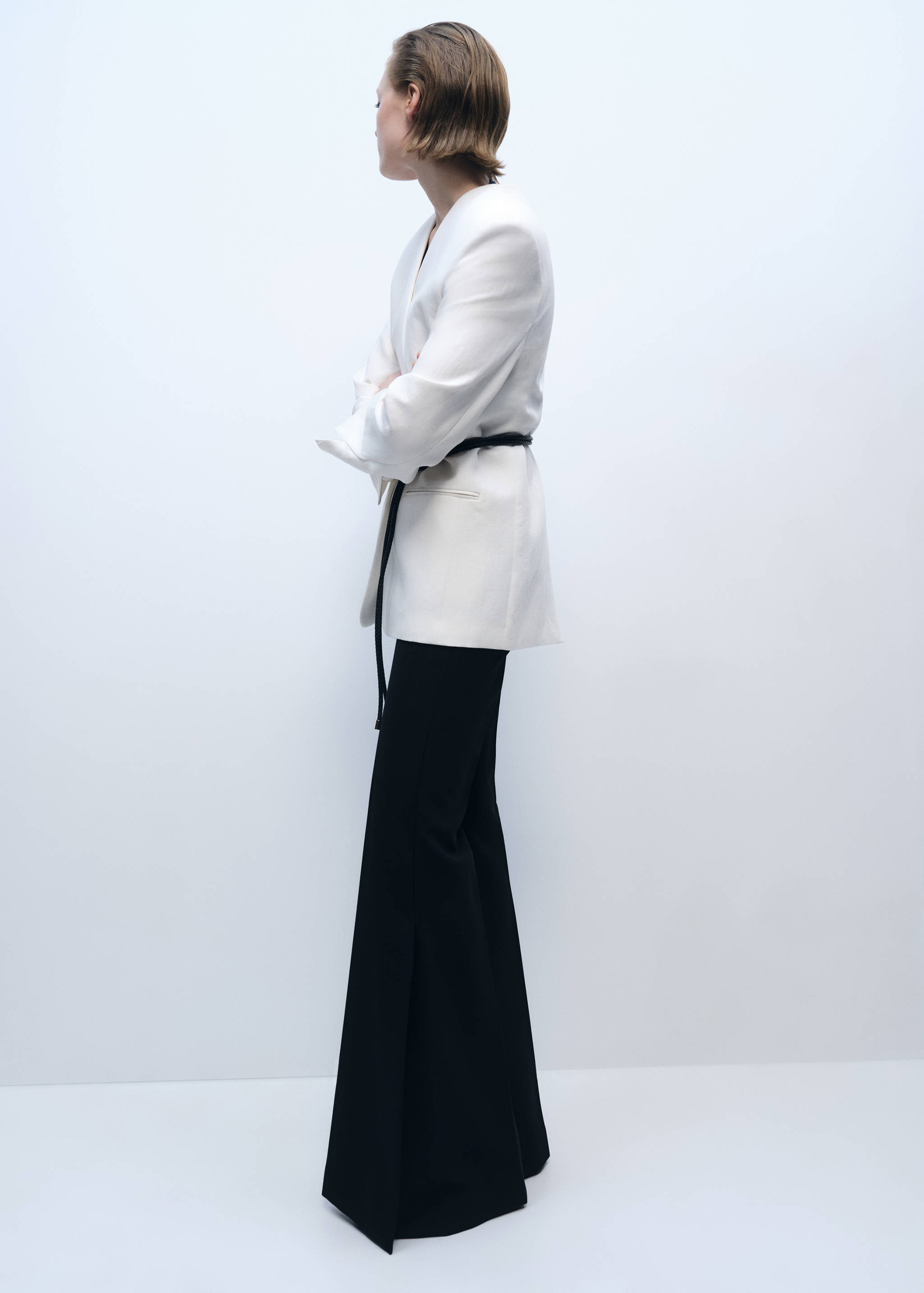 Maxi wide leg suit trousers - Details of the article 6