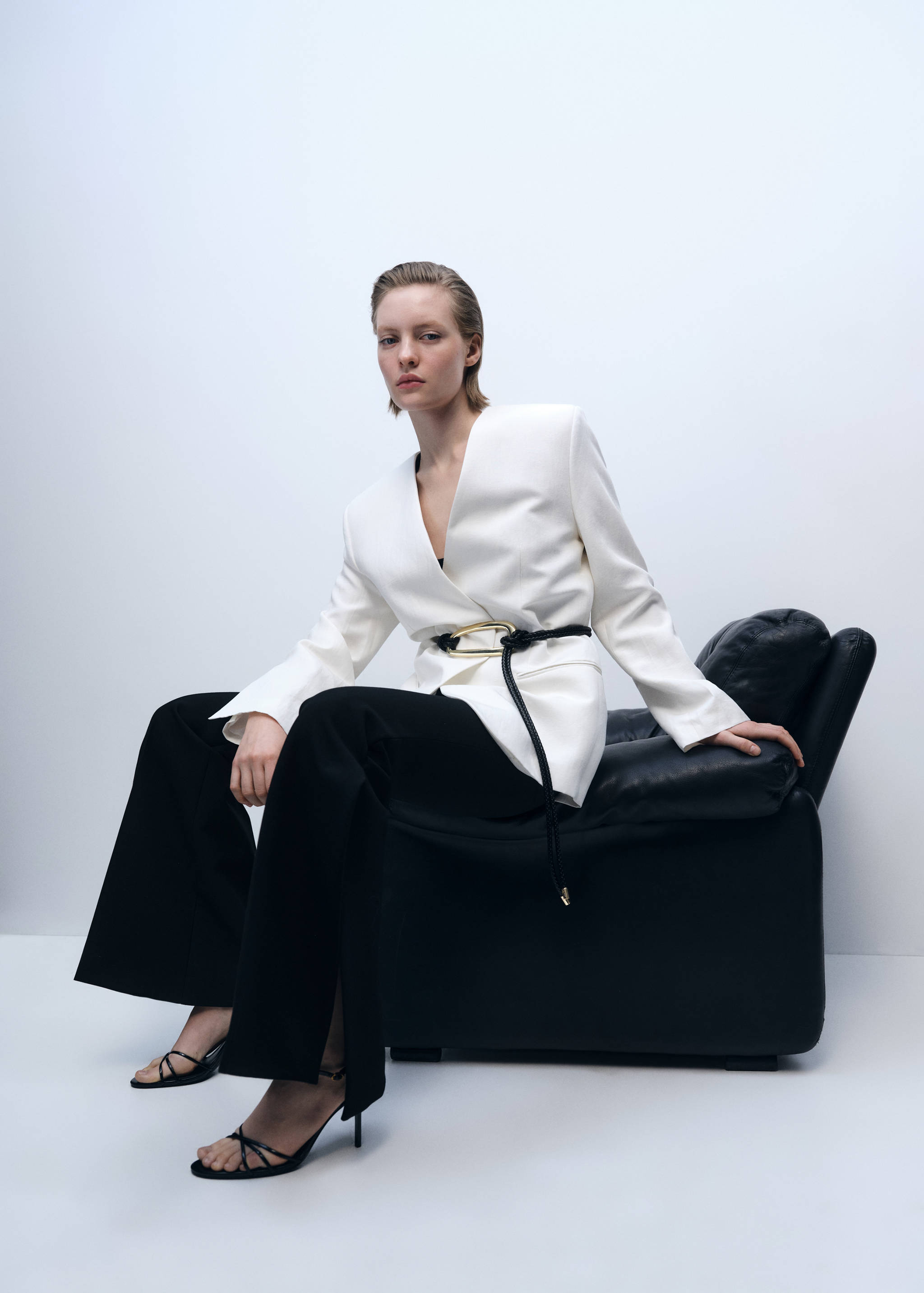 Maxi wide leg suit trousers - Details of the article 2