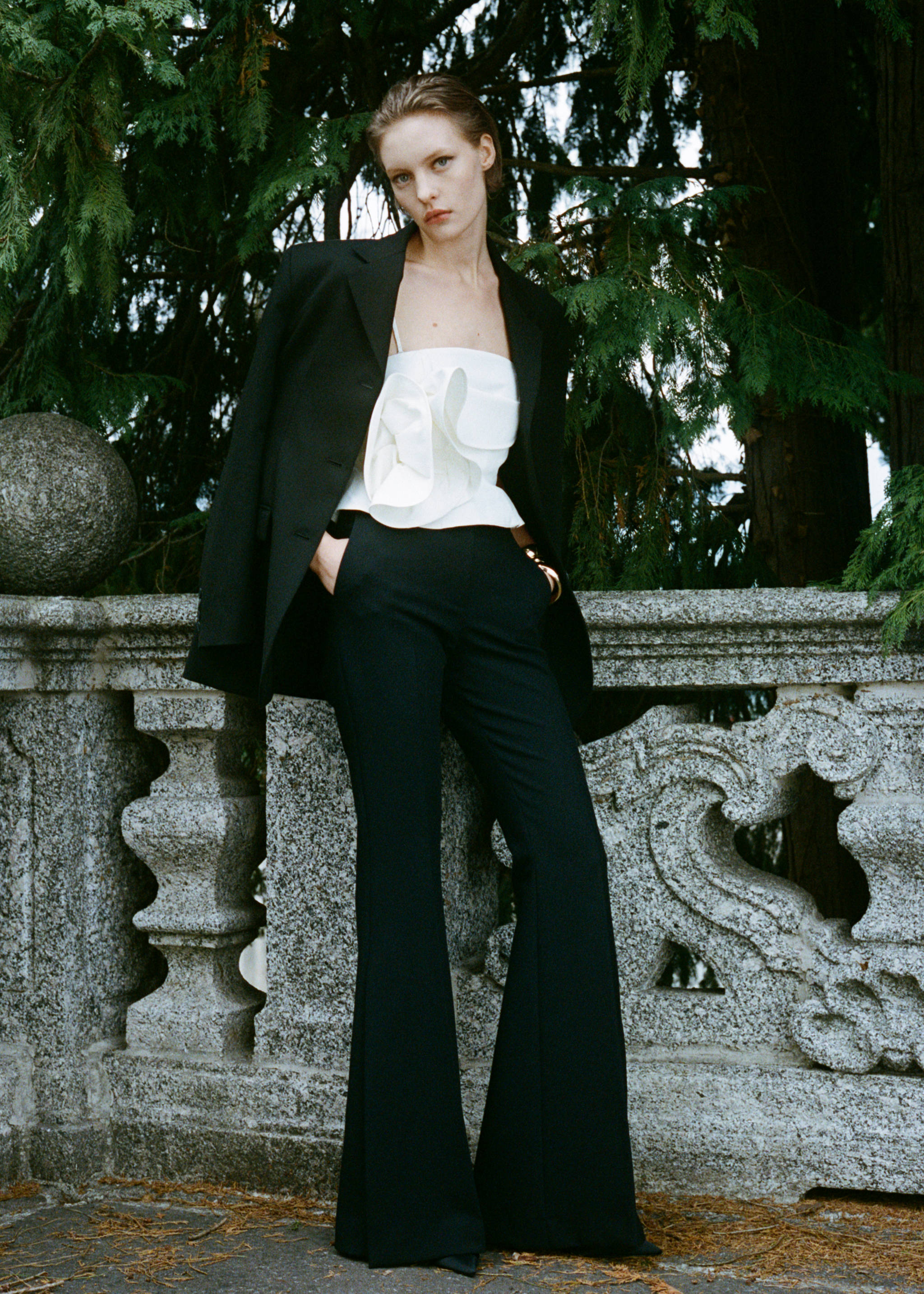 Maxi wide leg suit trousers - Details of the article 7