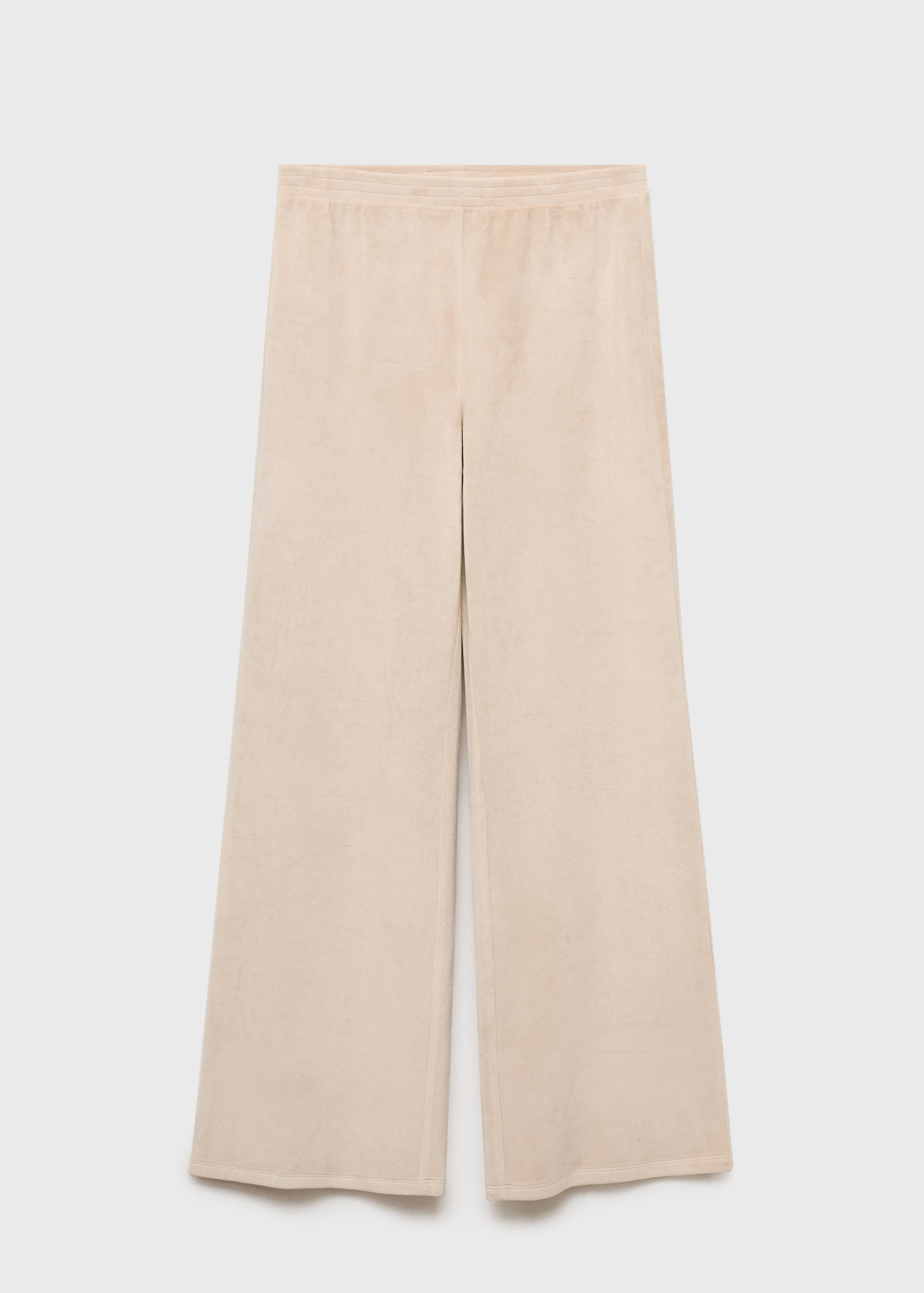 Soft-touch velour trousers - Article without model
