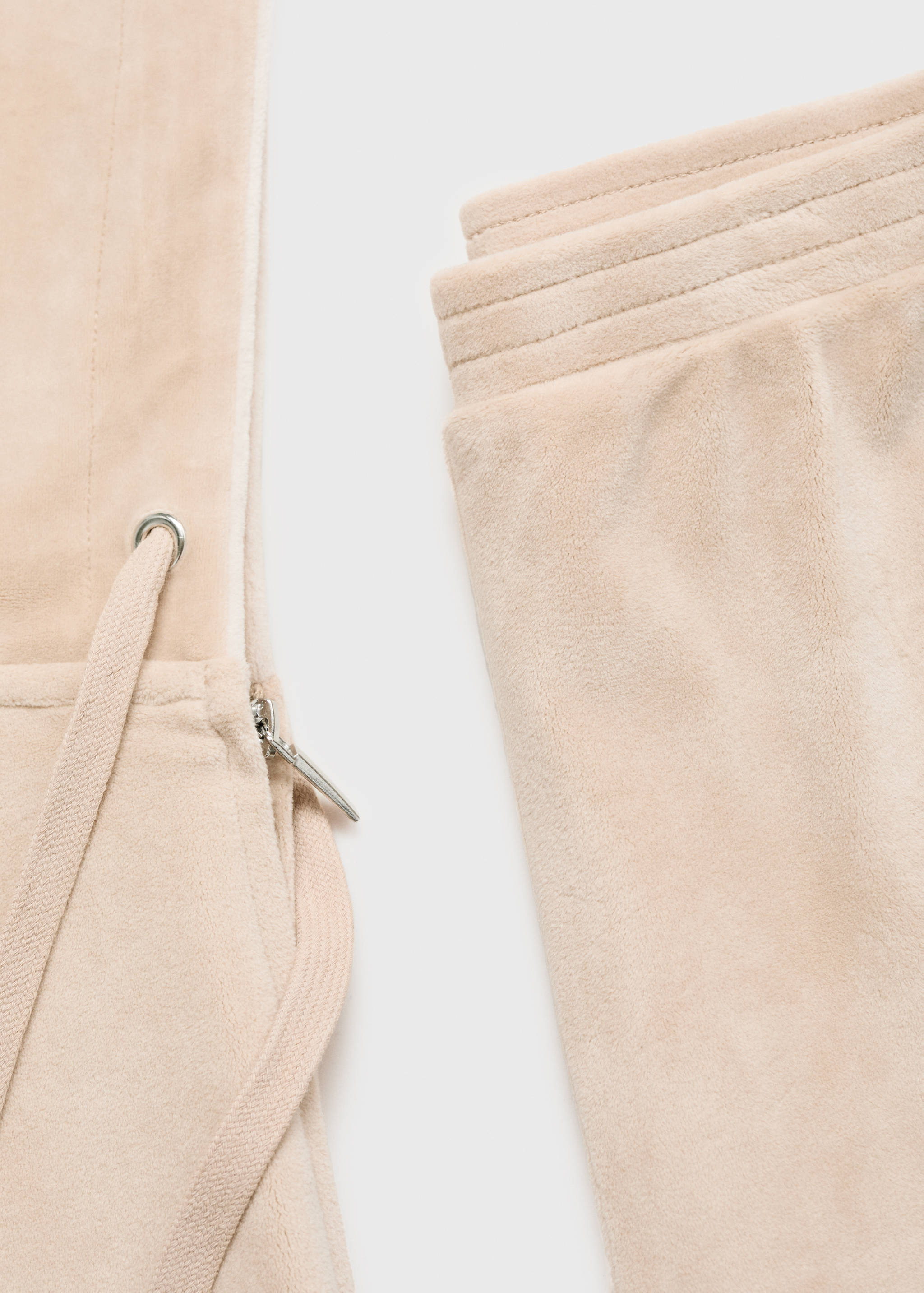 Soft-touch velour trousers - Details of the article 0