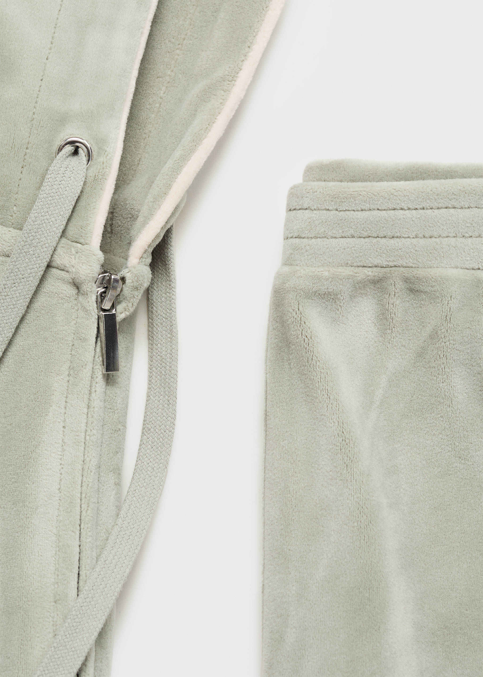 Soft-touch velour trousers - Details of the article 0