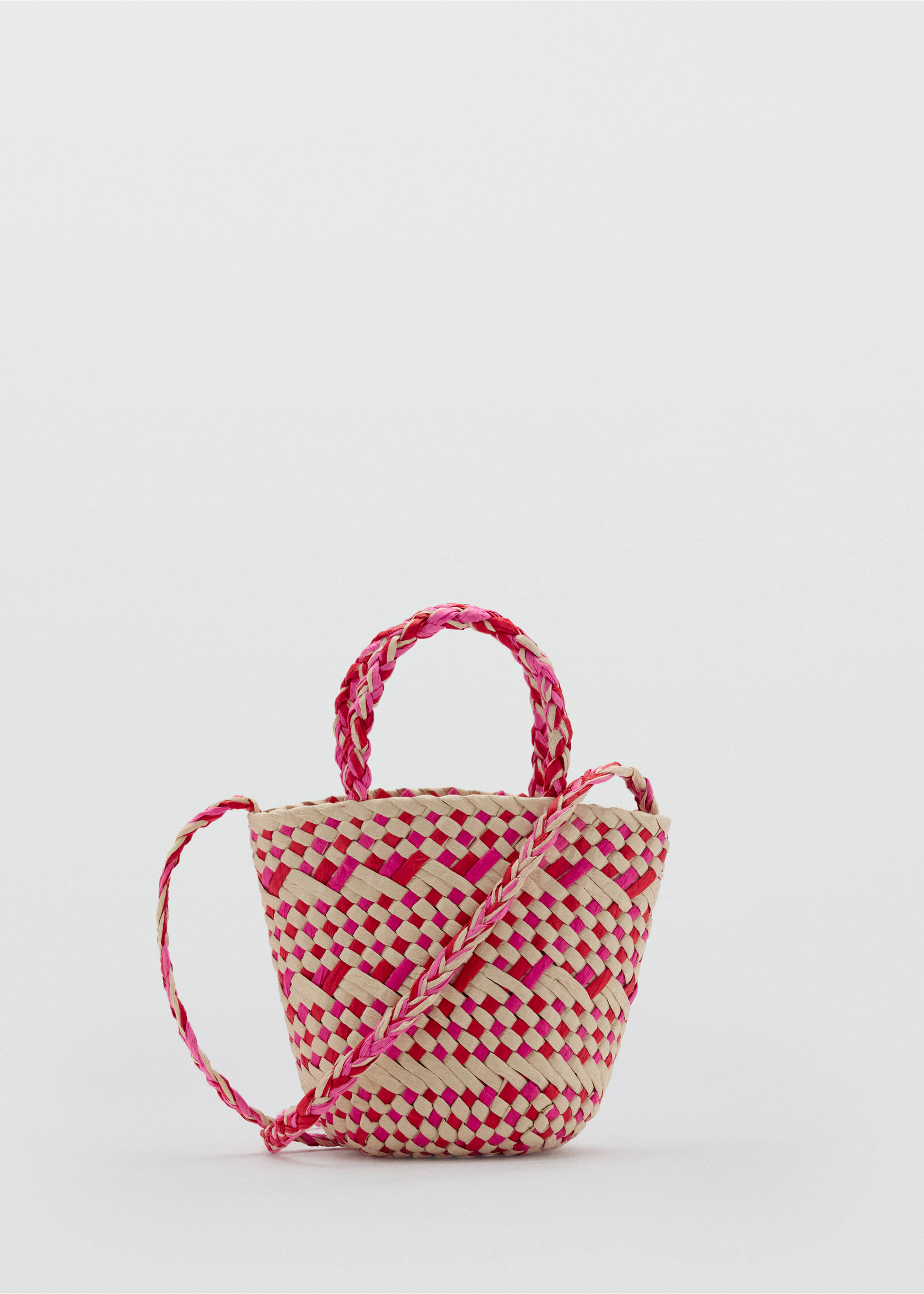 Braided mini bag - Article without model, Pink. Ref: 87036711-00.