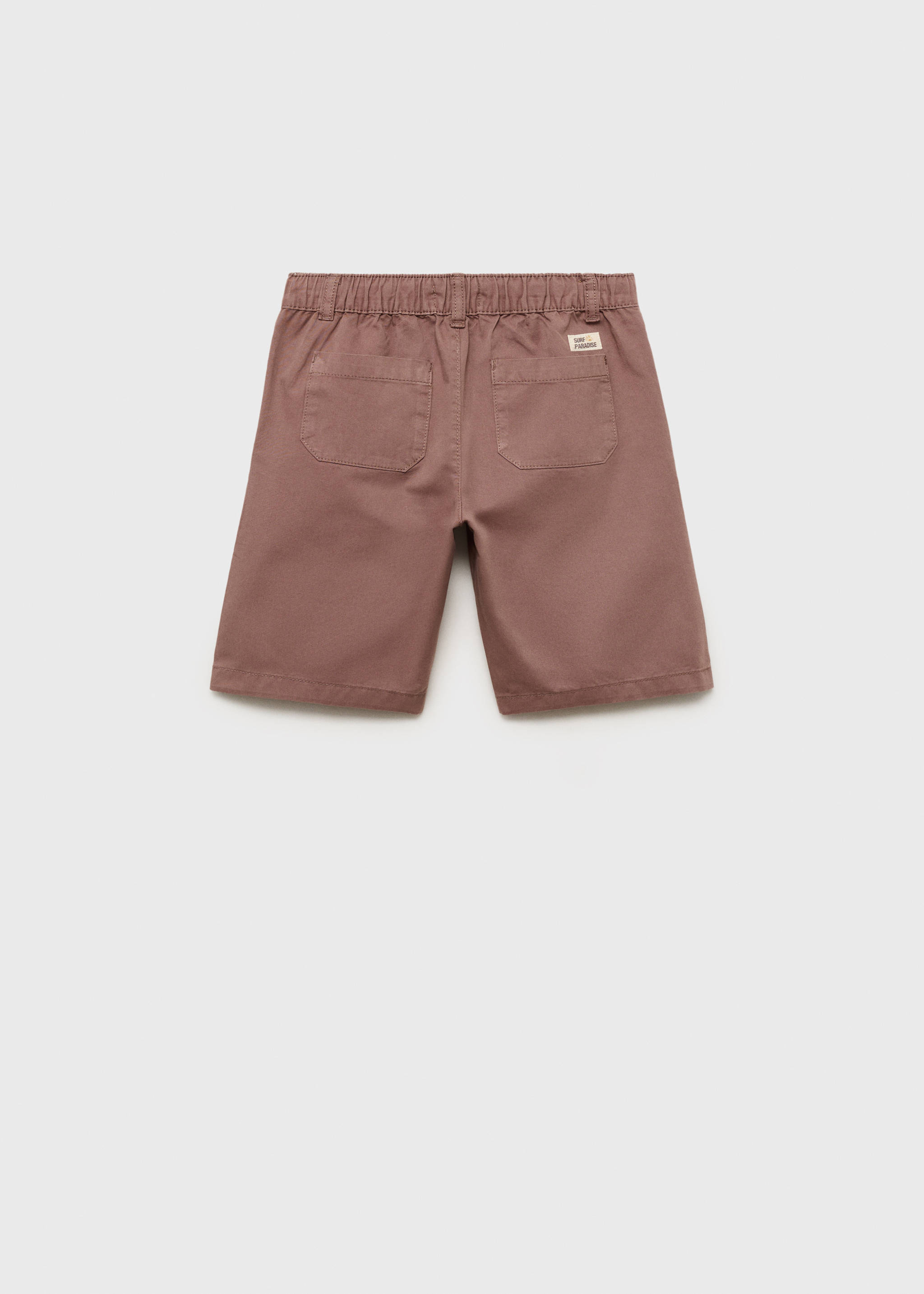 Elastic waist Bermuda shorts - Reverse of the article