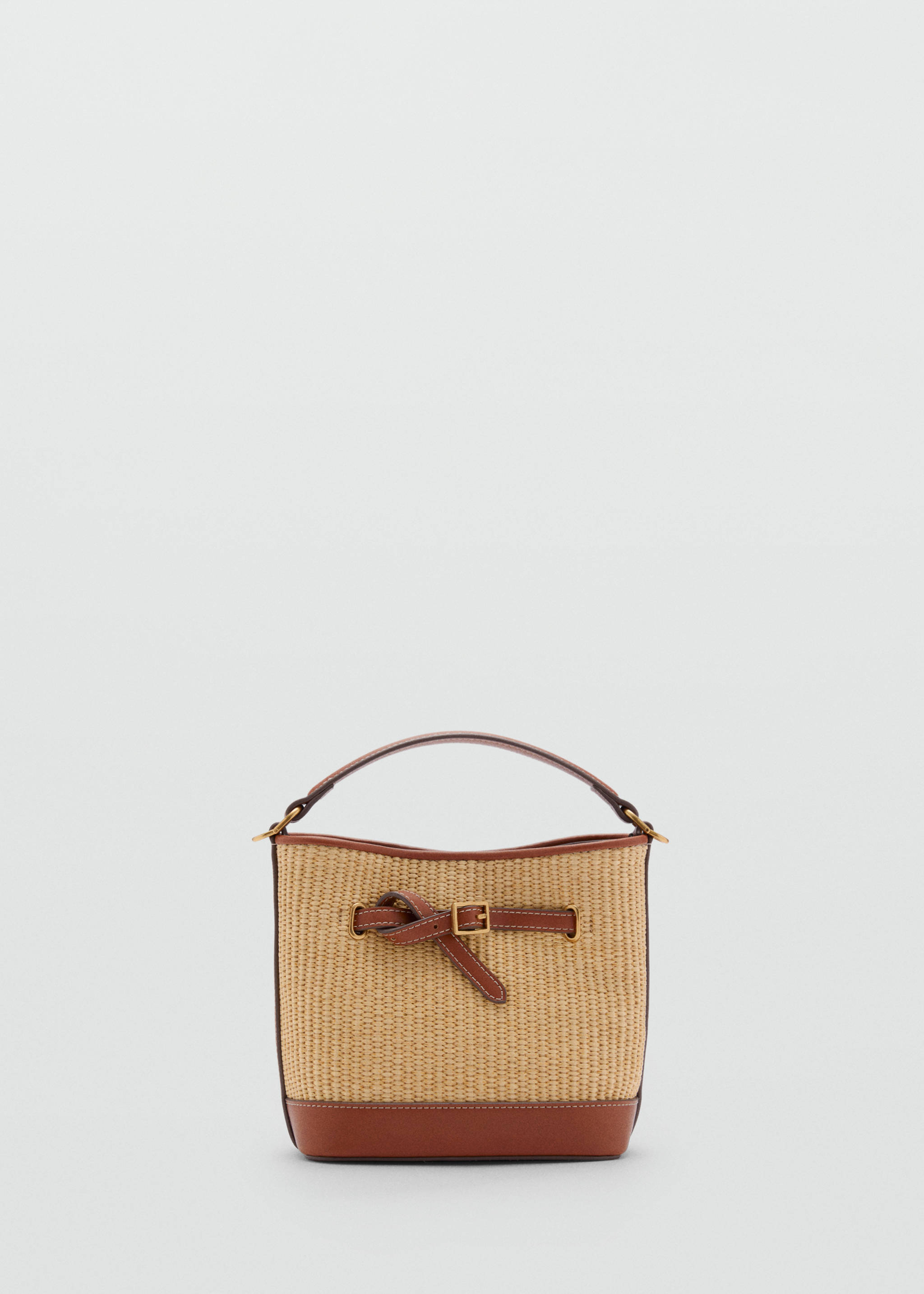 Bucket Bag mit Raffia-Effekt - Artikel ohne Model