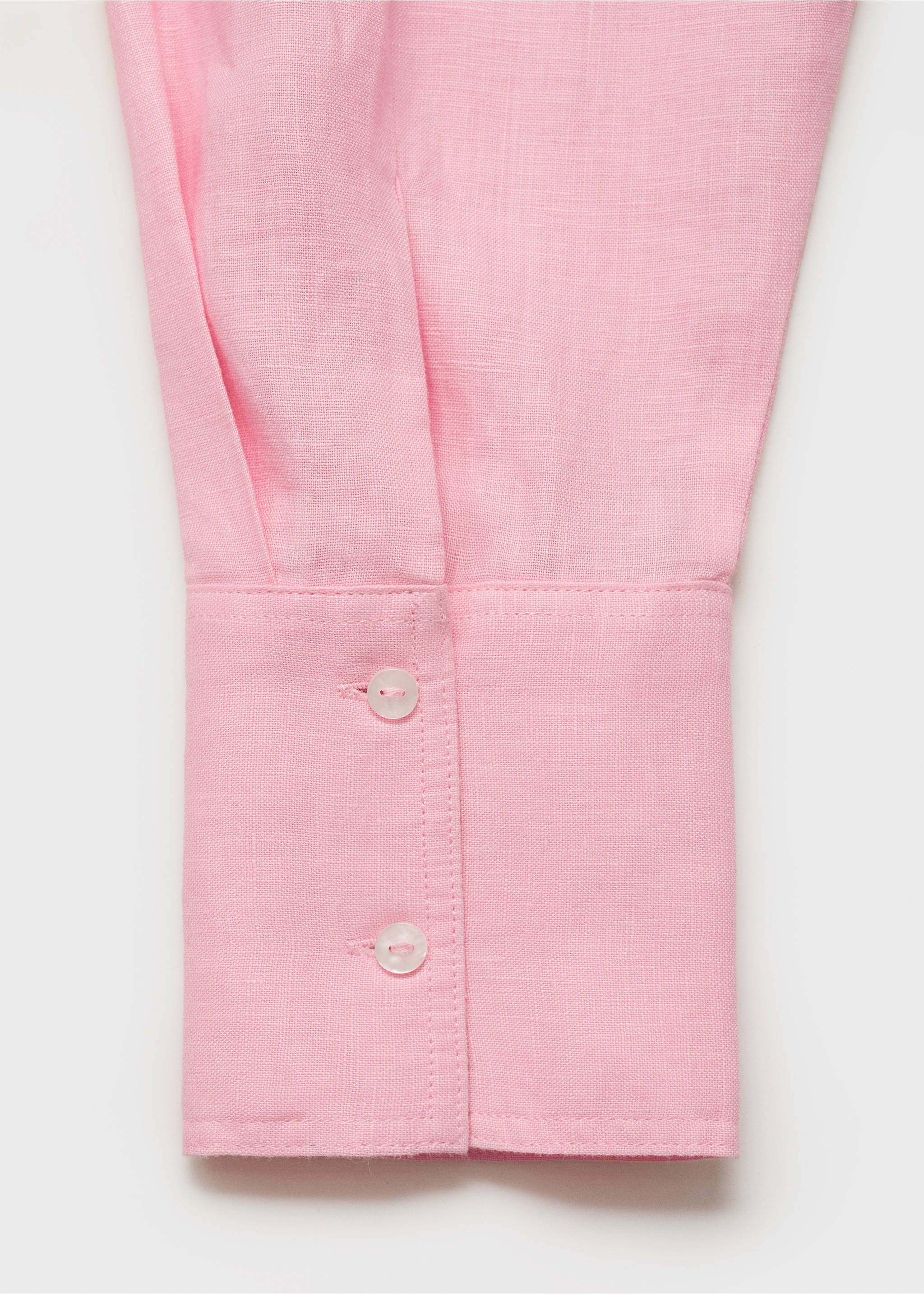 Linen oversized shirt - Details of the article 0, Light Pink. Ref: 87037162-00.