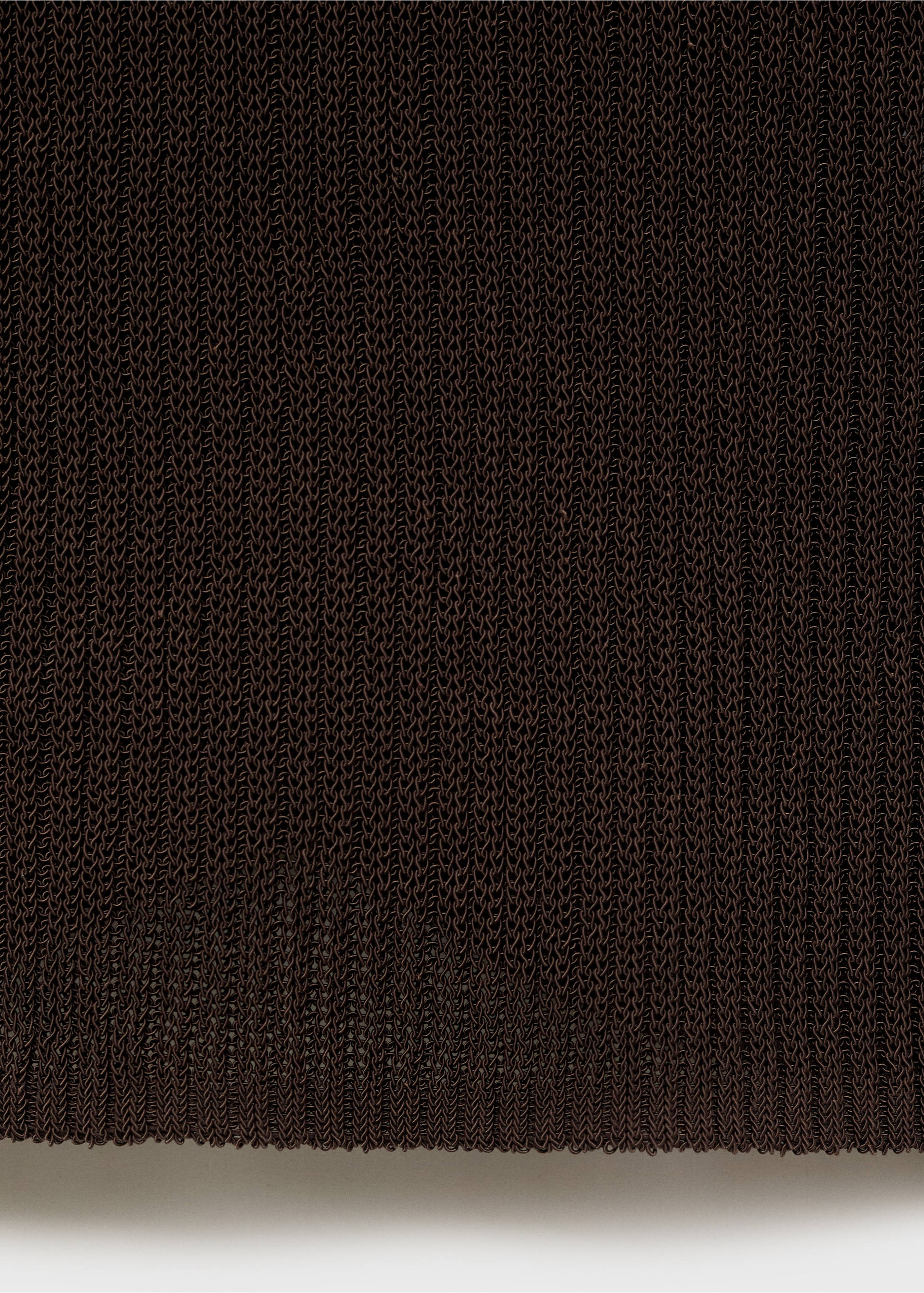 Chunky rib-knit top - Details of the article 0, Chocolate. Ref: 87037166-00.