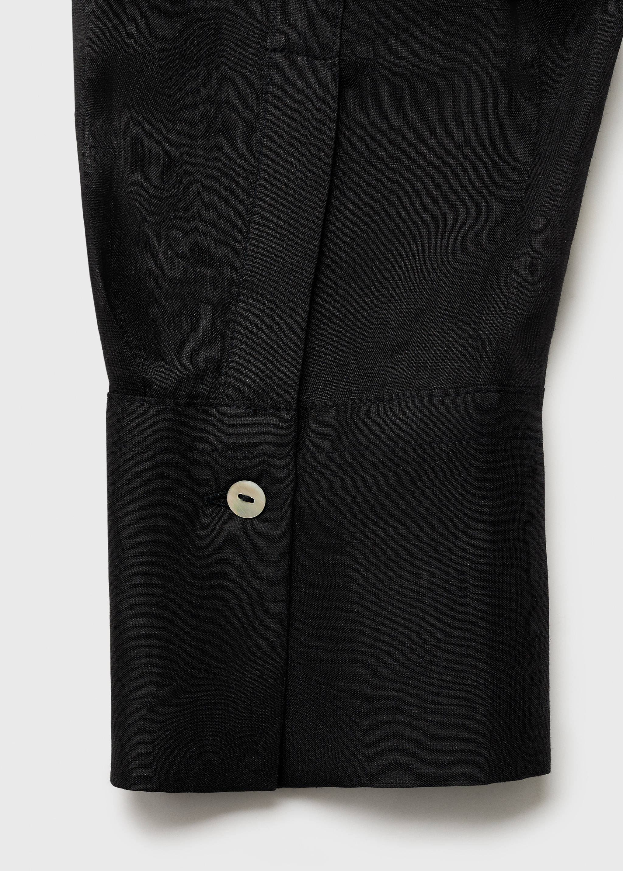 Camisa de rami com botões ocultos - Pormenor do artigo 0