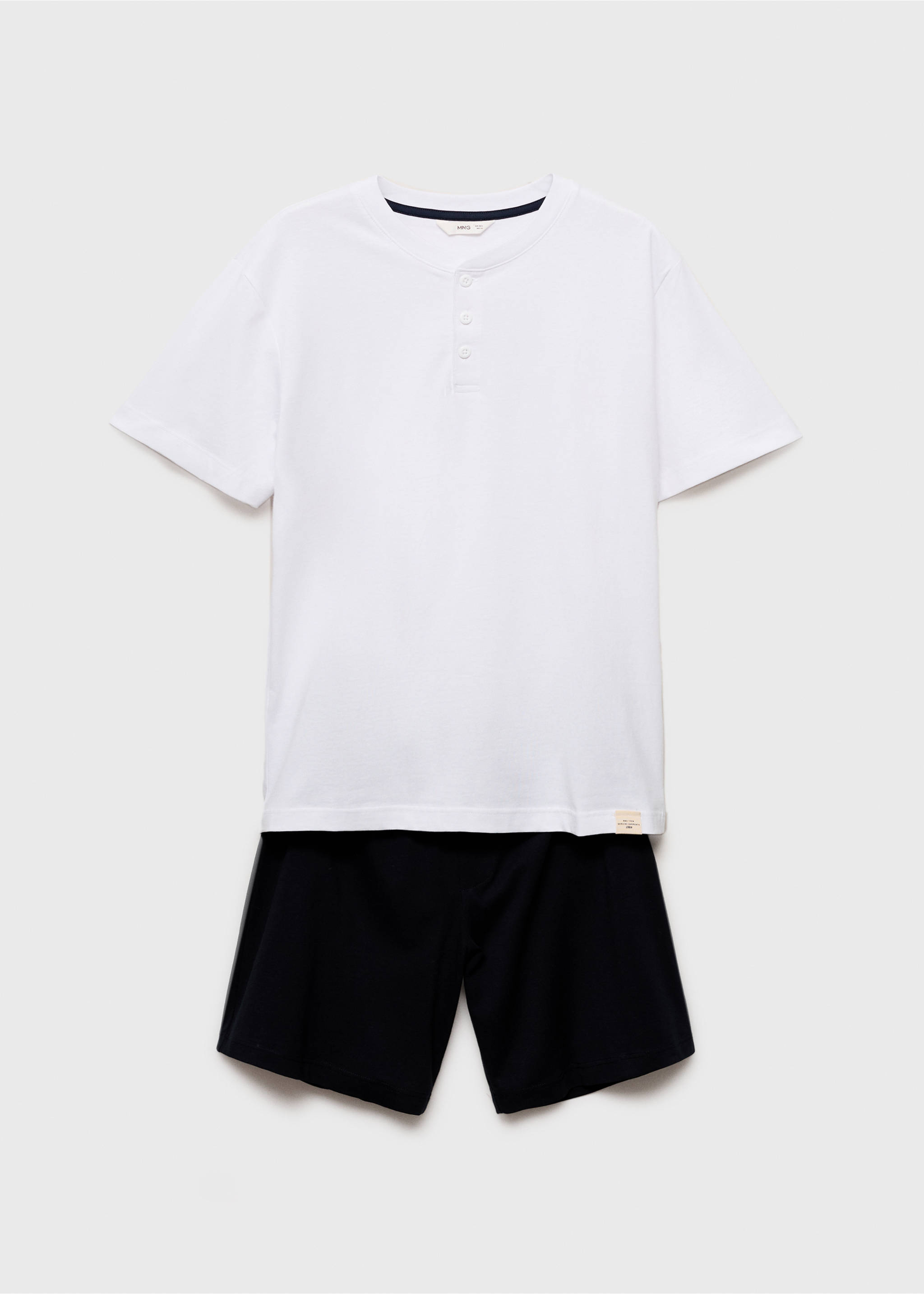 Lot pyjama court coton - Article sans modèle, Blanc cassé. Ref: 87037168-00.