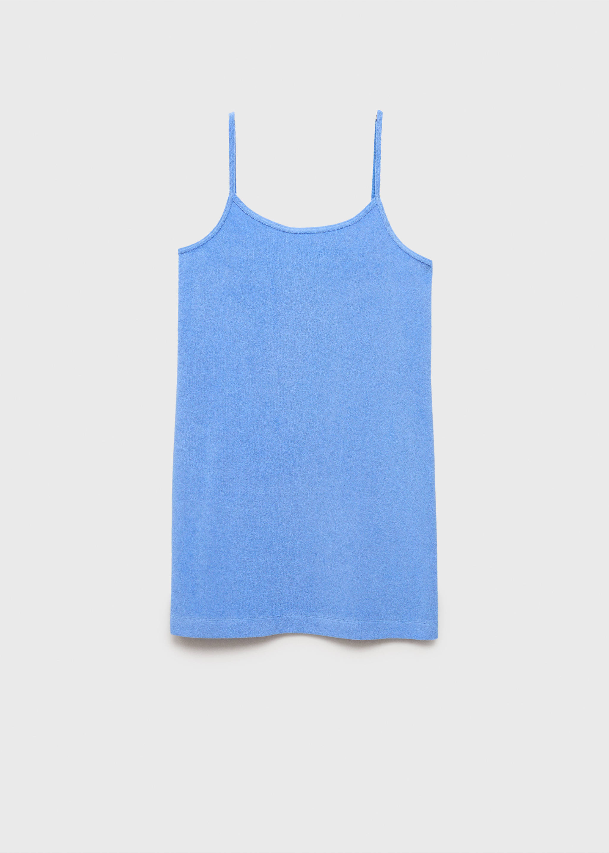 Frottee-Baumwollkleid - Artikel ohne Model, Blau. Ref: 87037170-00.