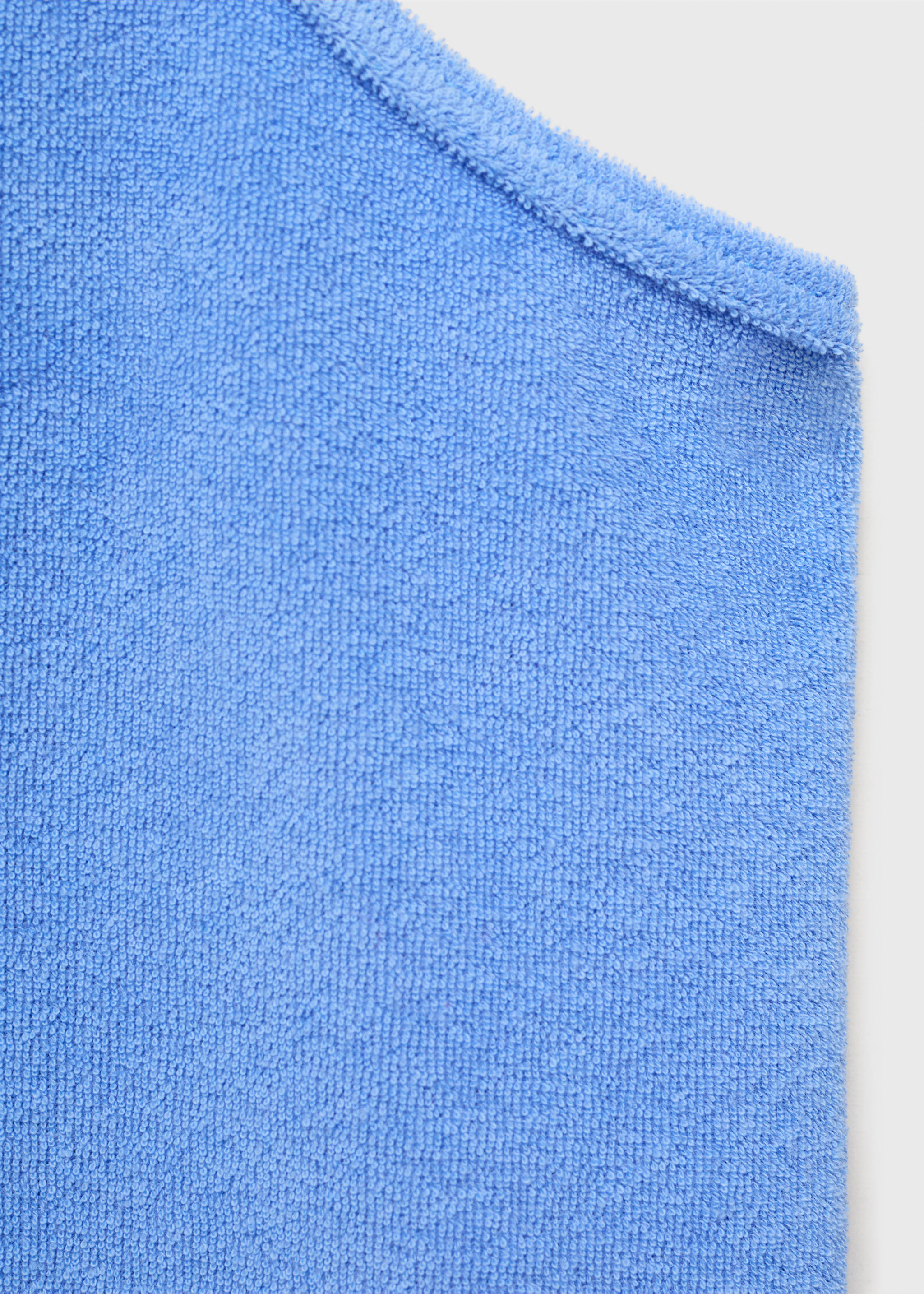 Frottee-Baumwollkleid - Detail des Artikels 0, Blau. Ref: 87037170-00.