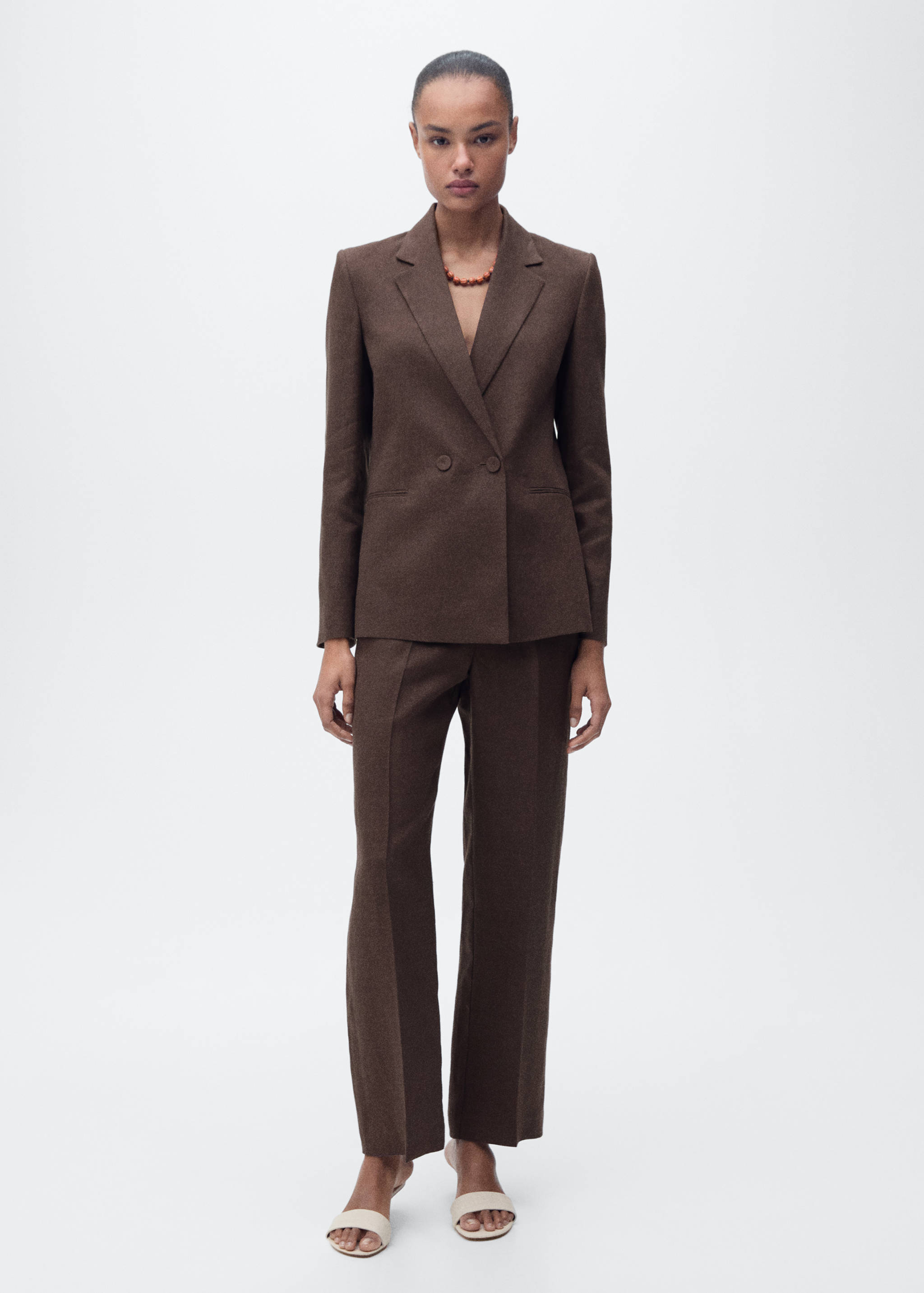 Linen suit jacket - General plane