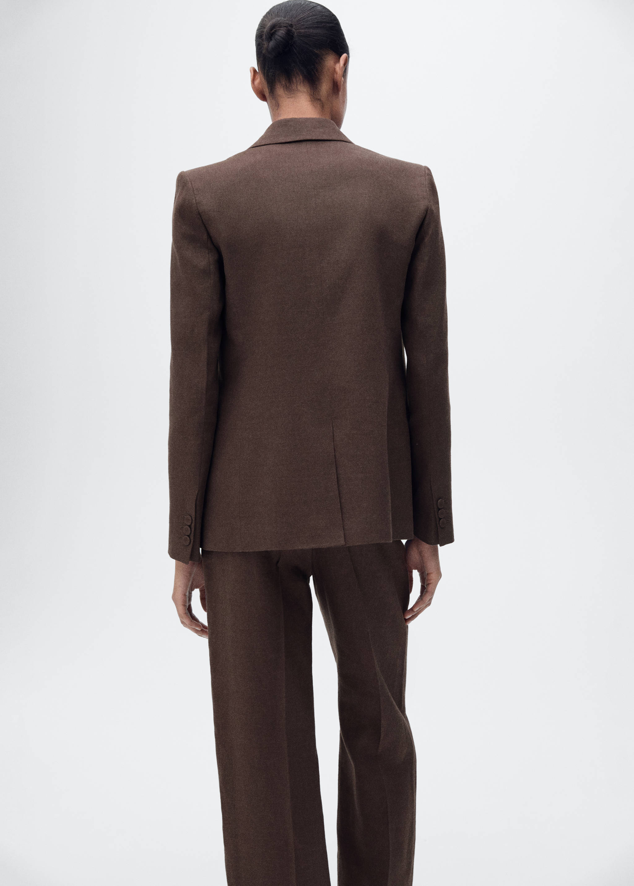 Linen suit jacket - Reverse of the article