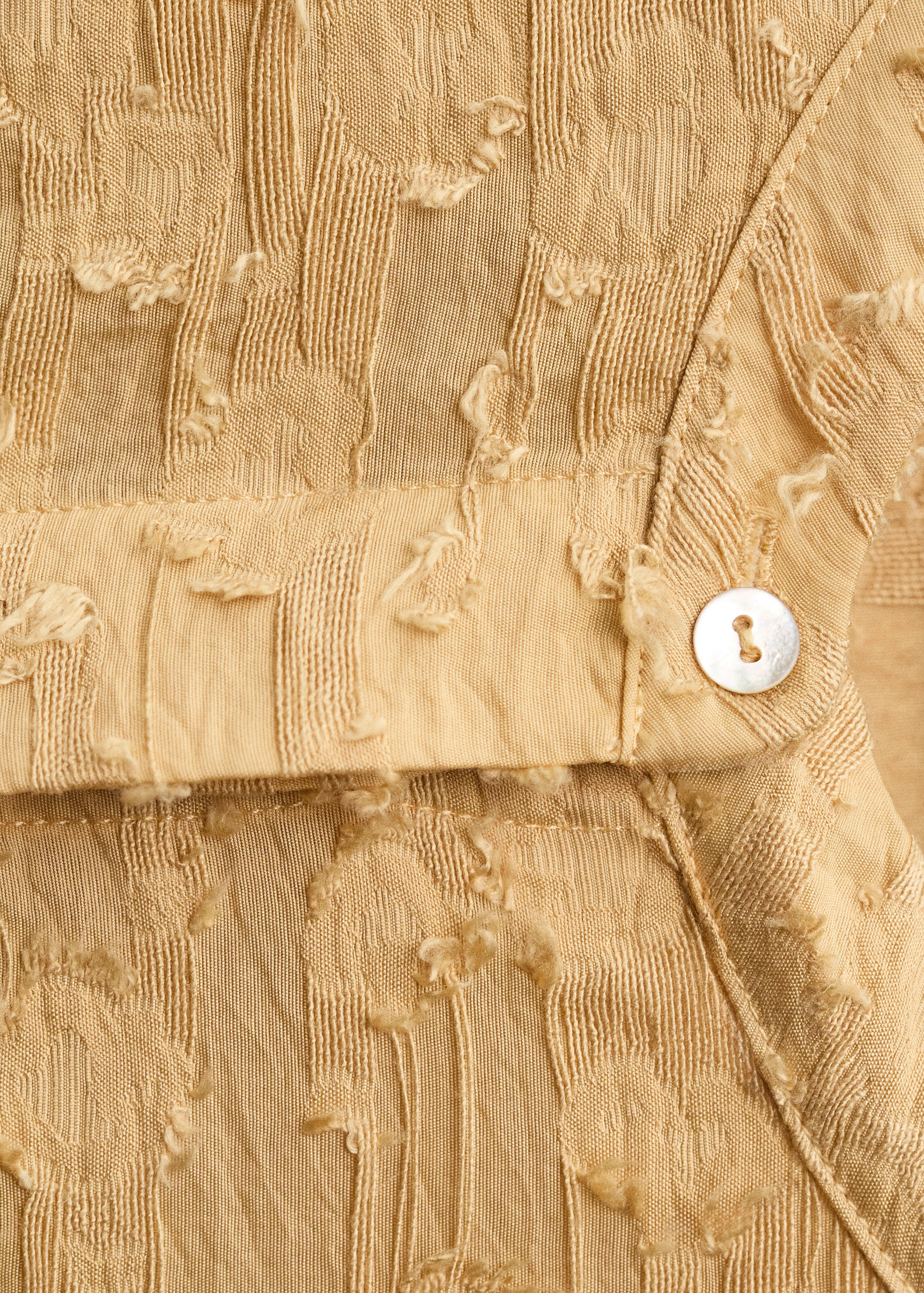 Textured oversize shirt - Details of the article 8