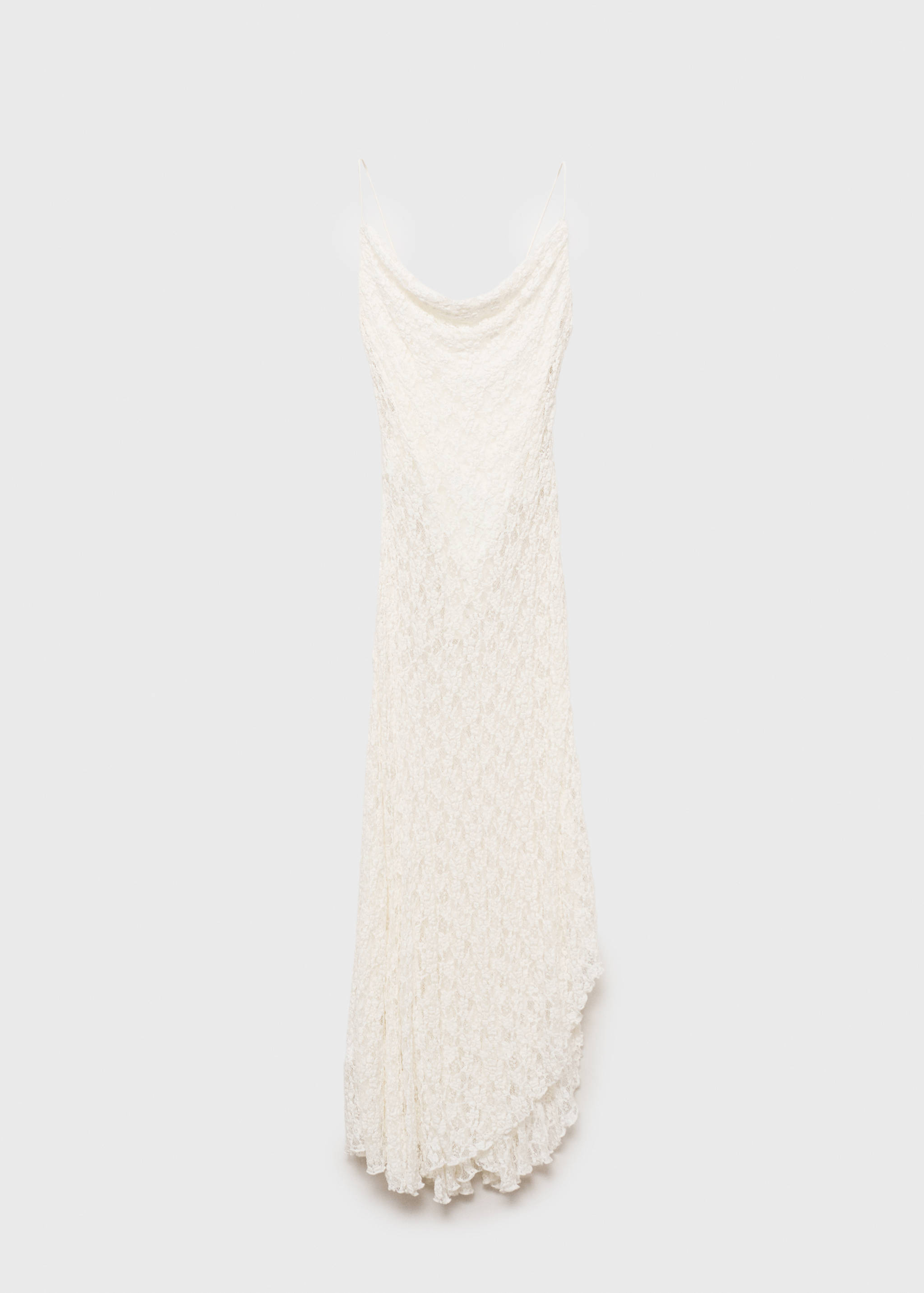 Lace dress with draped neck - Article without model