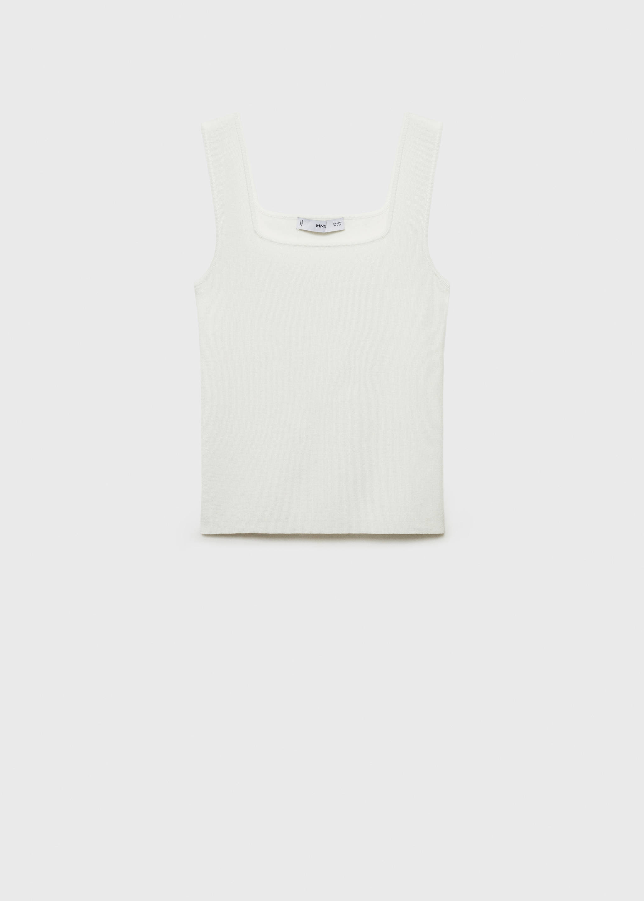 Fine-knit top with low neckline - Article without model