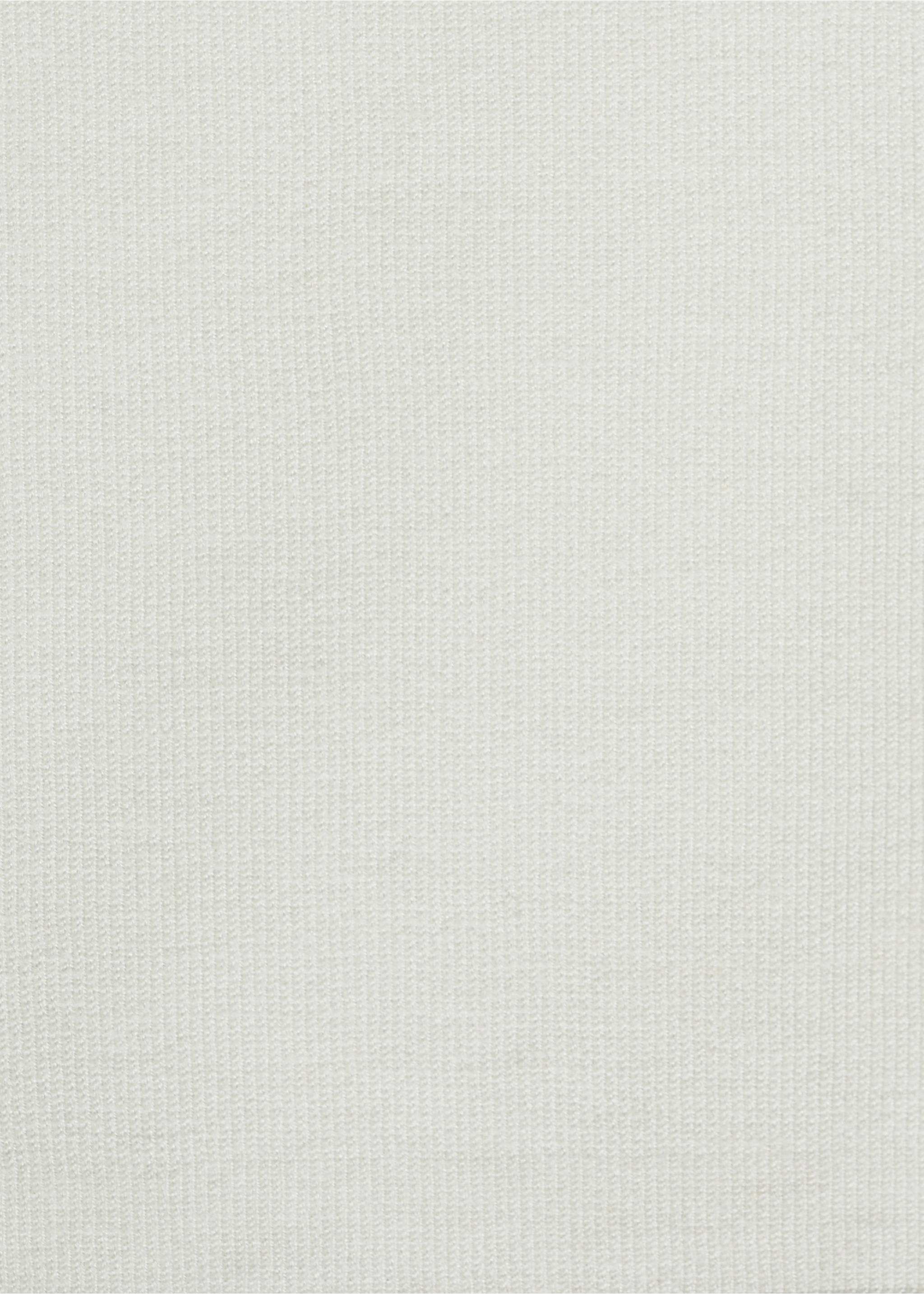 Feinstrick-Top mit tiefem Ausschnitt - Detail des Artikels 0, Cremeweiß. Ref: 87037183-00.