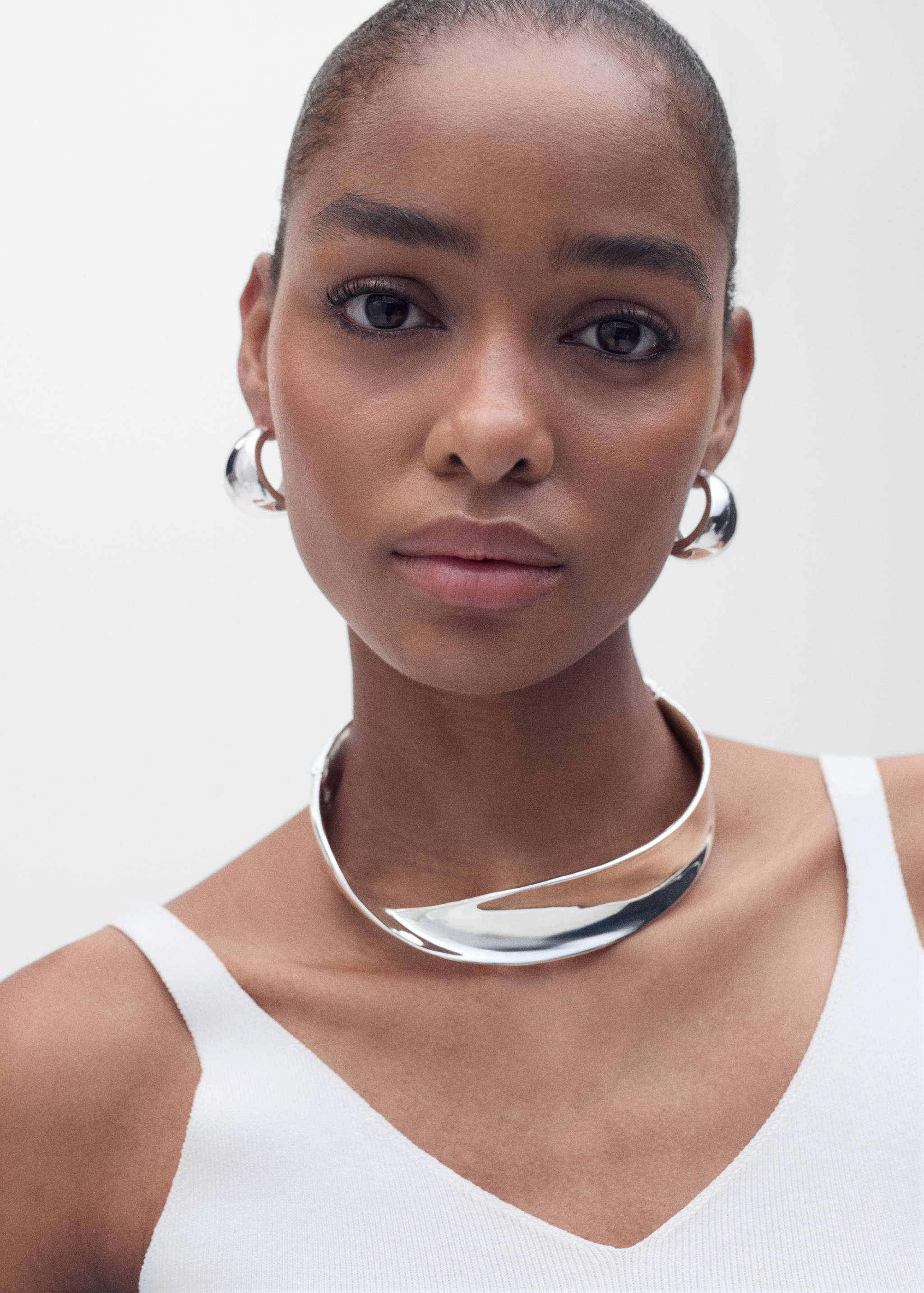 V-neck knit top - Details of the article 1