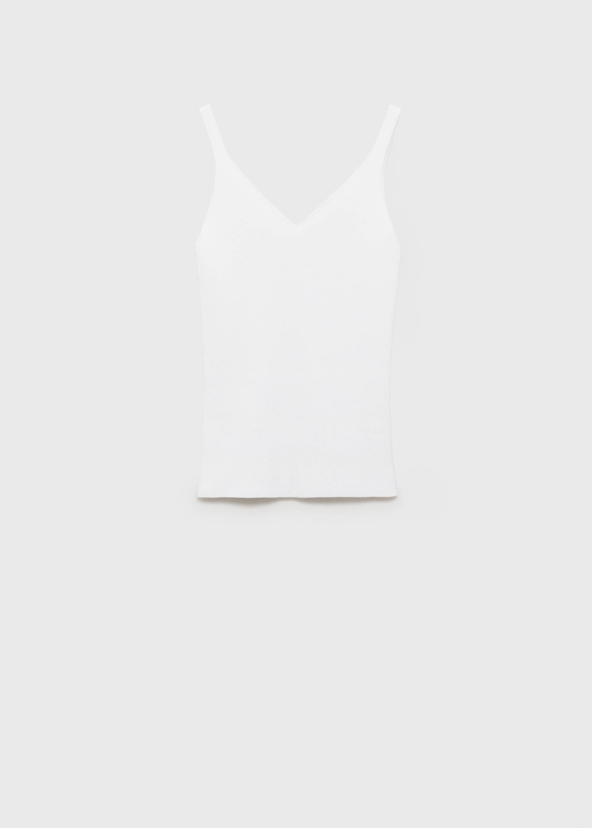 V-neck knit top - Article without model