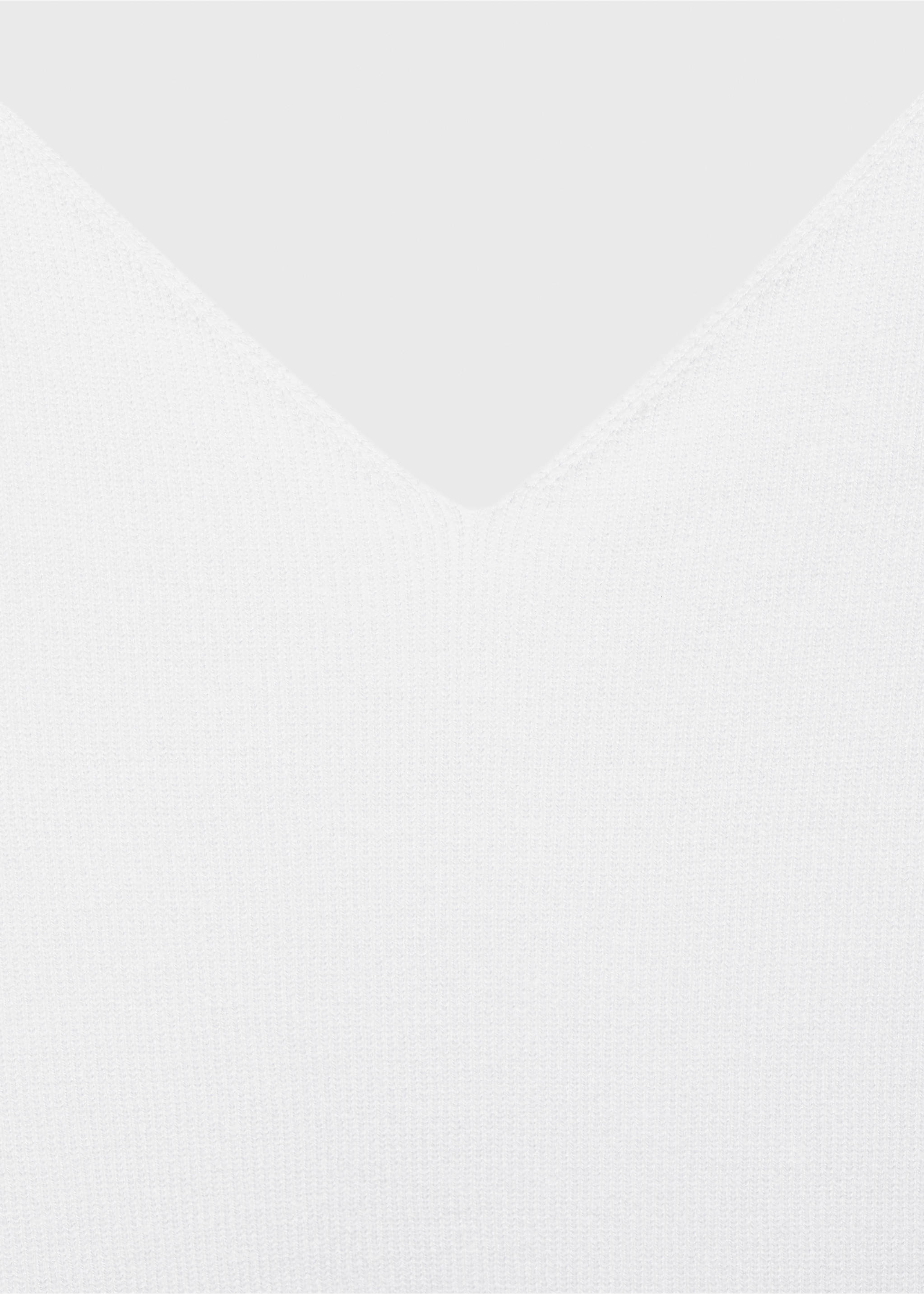 Top maglia collo a V - Dettaglio dell'articolo 8, Grezzo. Ref: 87037184-00.