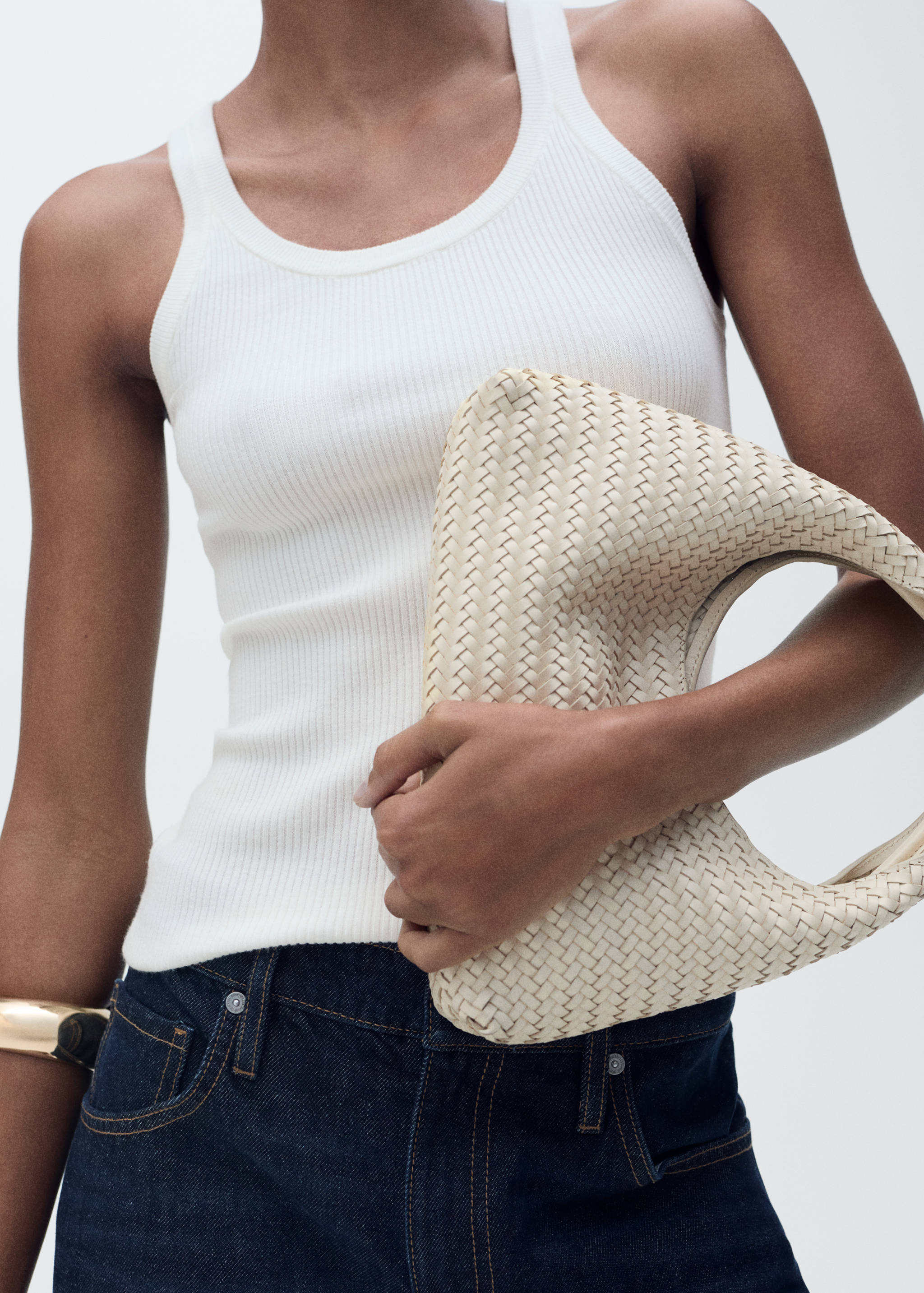 Geribde gebreide top - Detail van het artikel 6