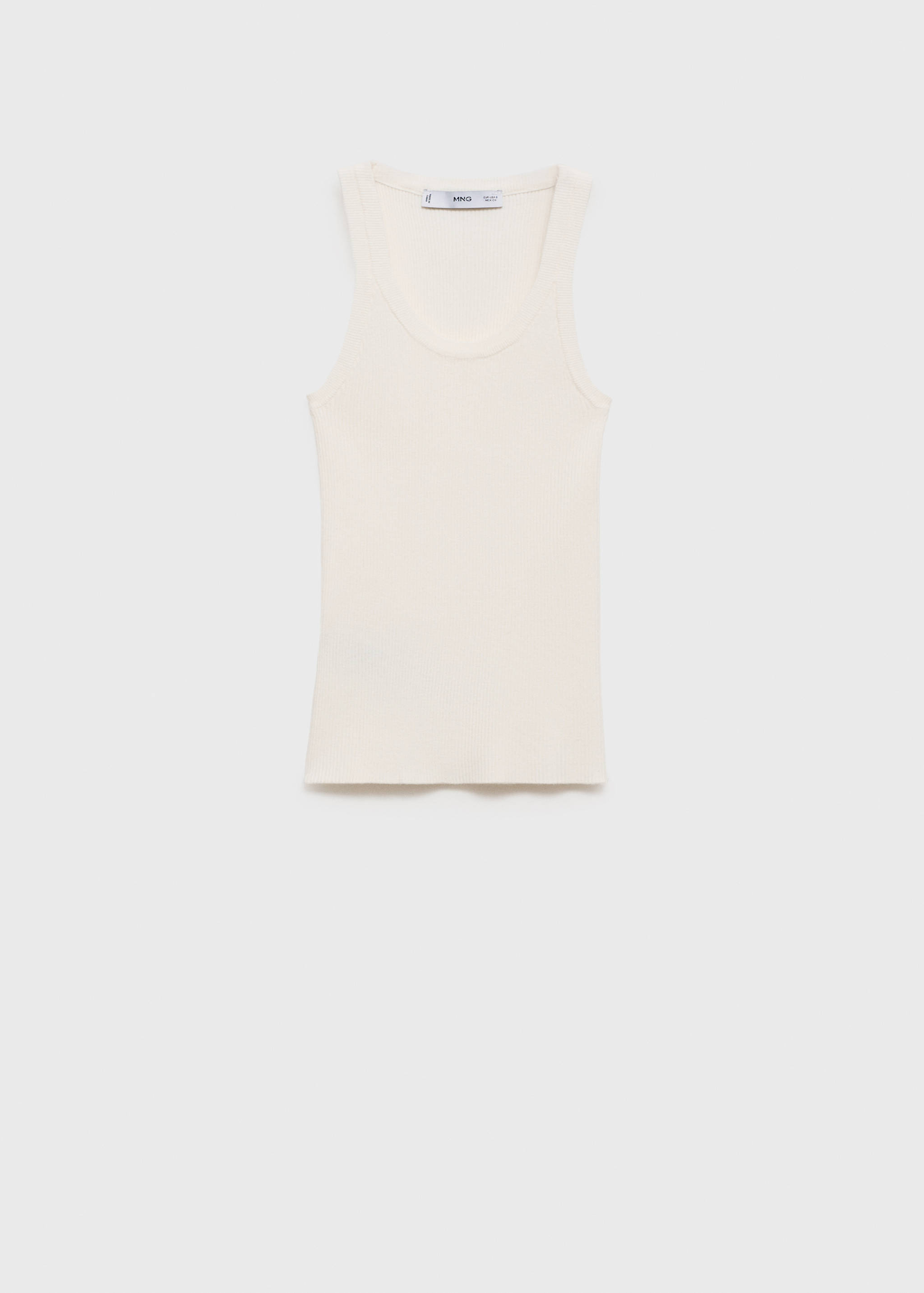 Ribbed knit top - Article without model