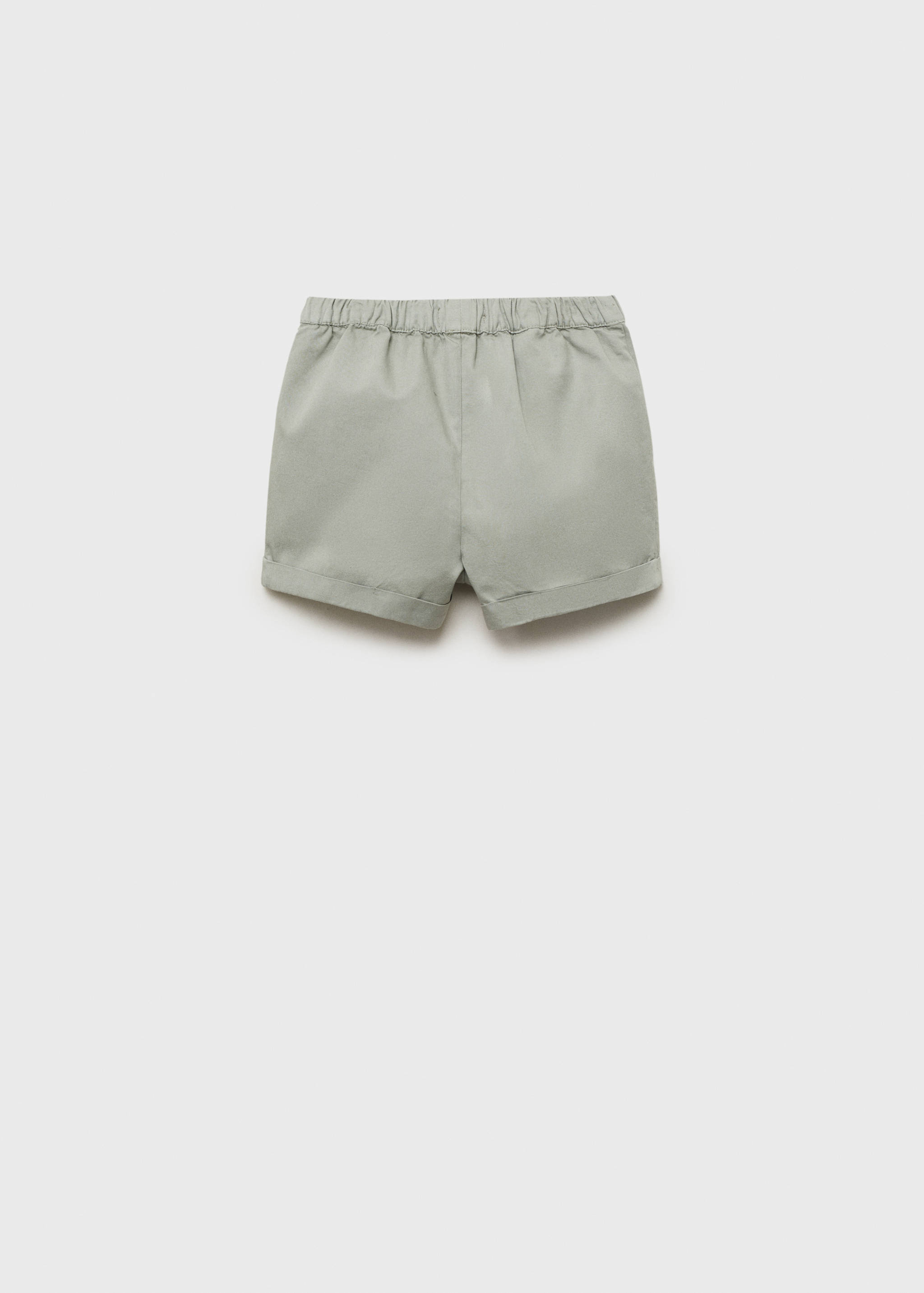 Plain cotton shorts - Reverse of the article