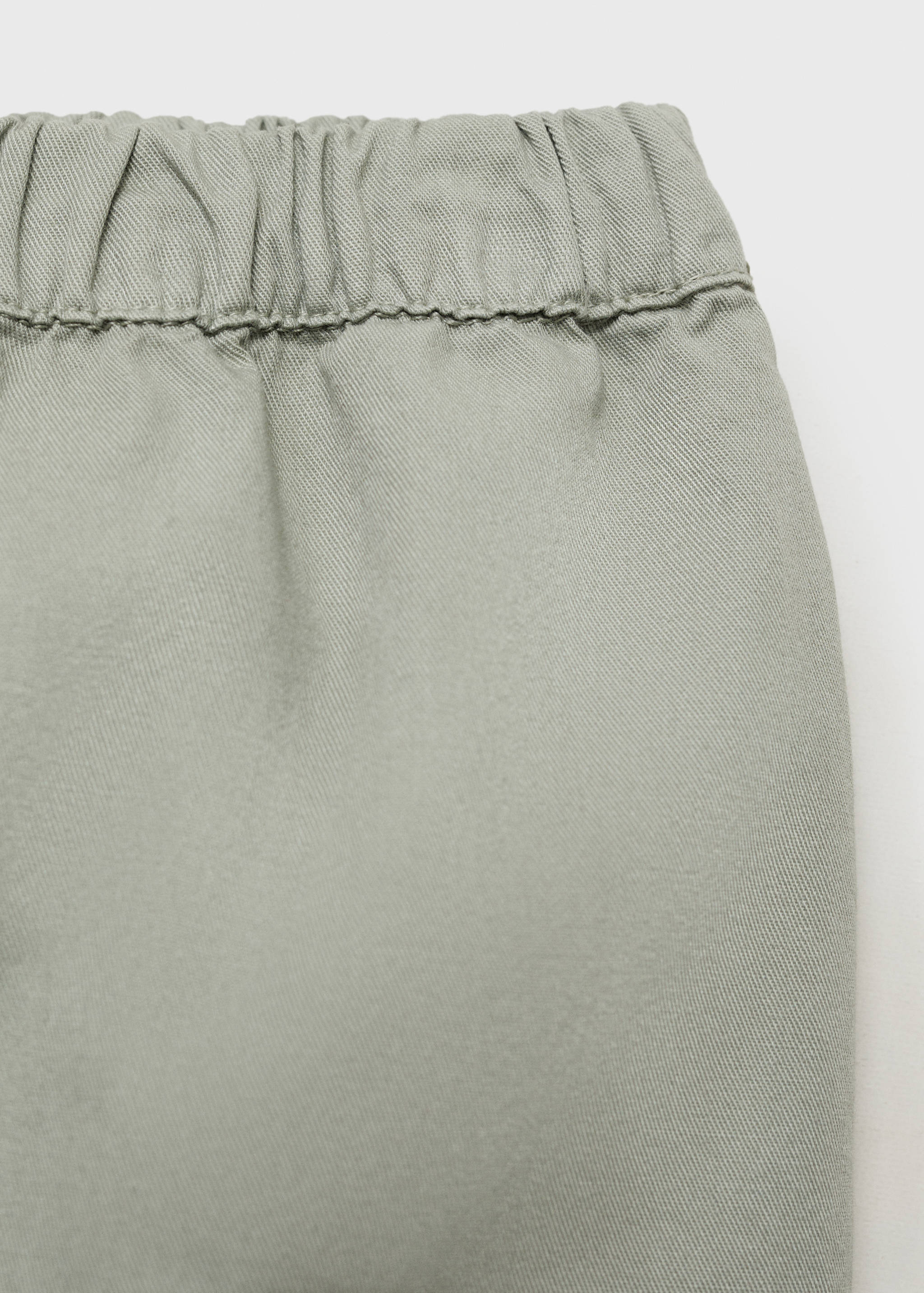 Plain cotton shorts - Details of the article 0