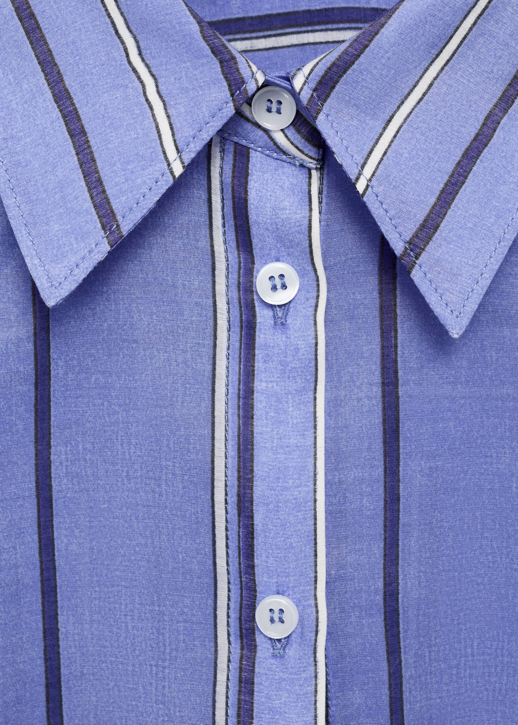 Striped shirt with multi-position closure - Details of the article 8