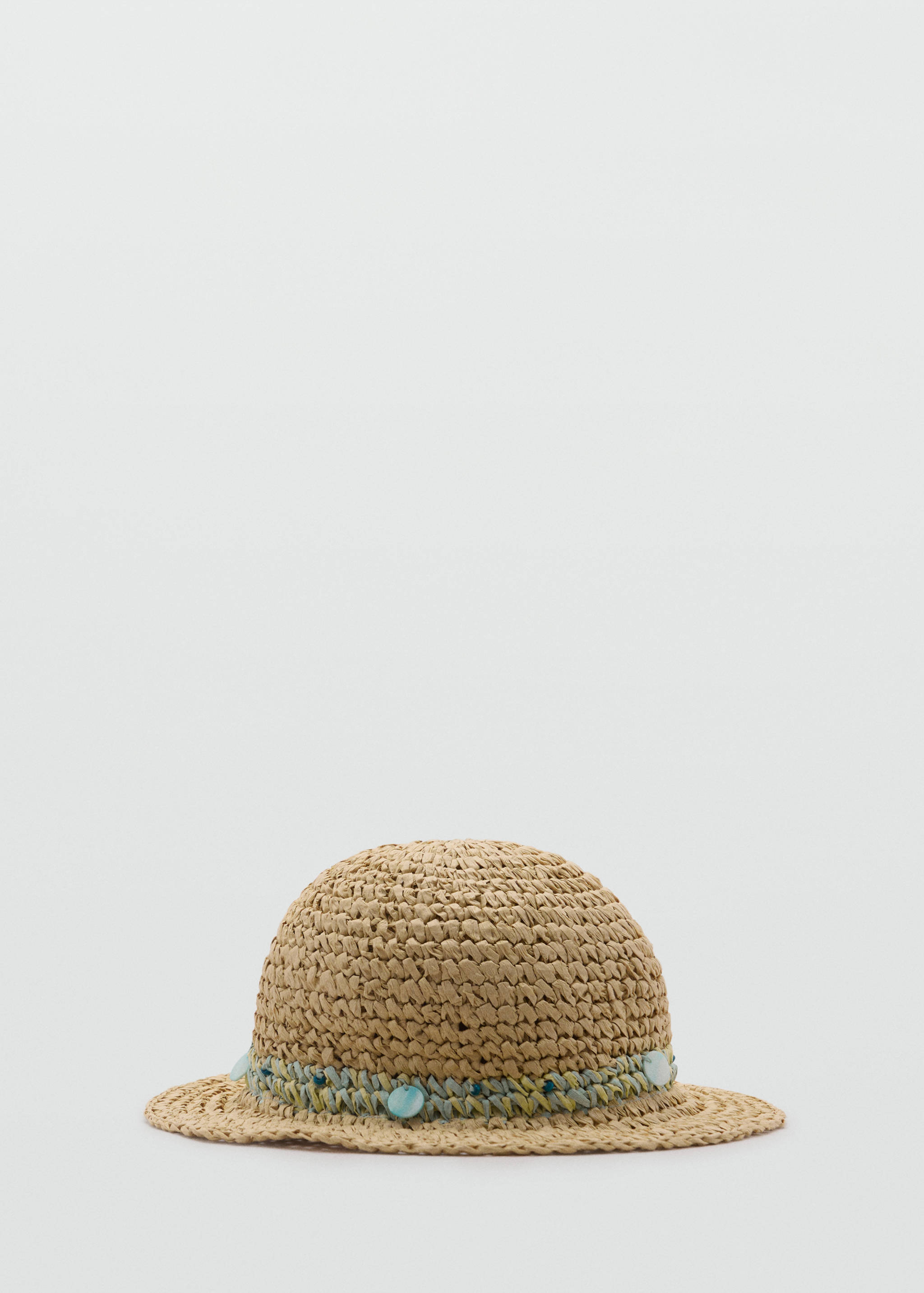 Raffia beaded hat - Article without model