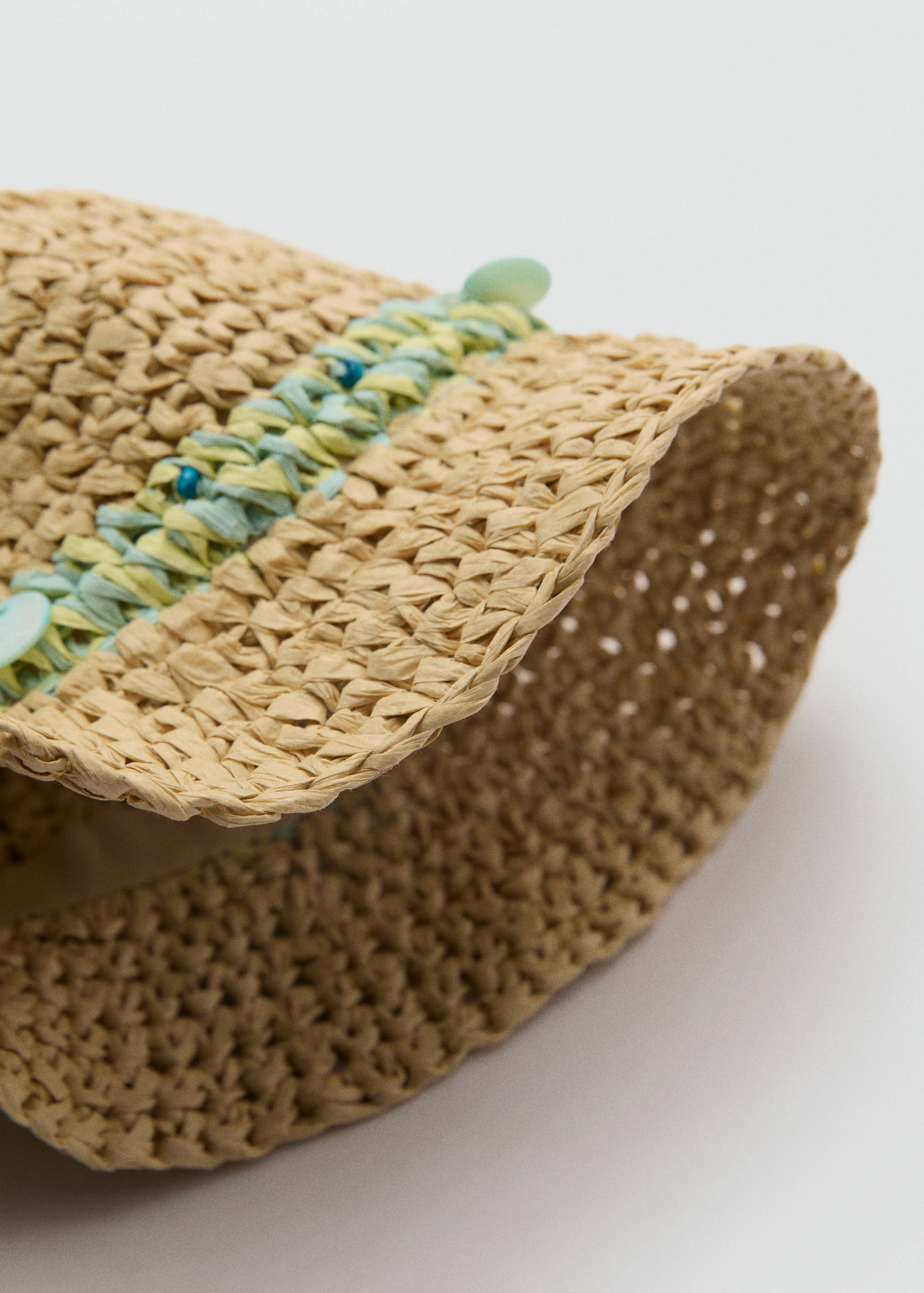 Raffia beaded hat - Details of the article 1