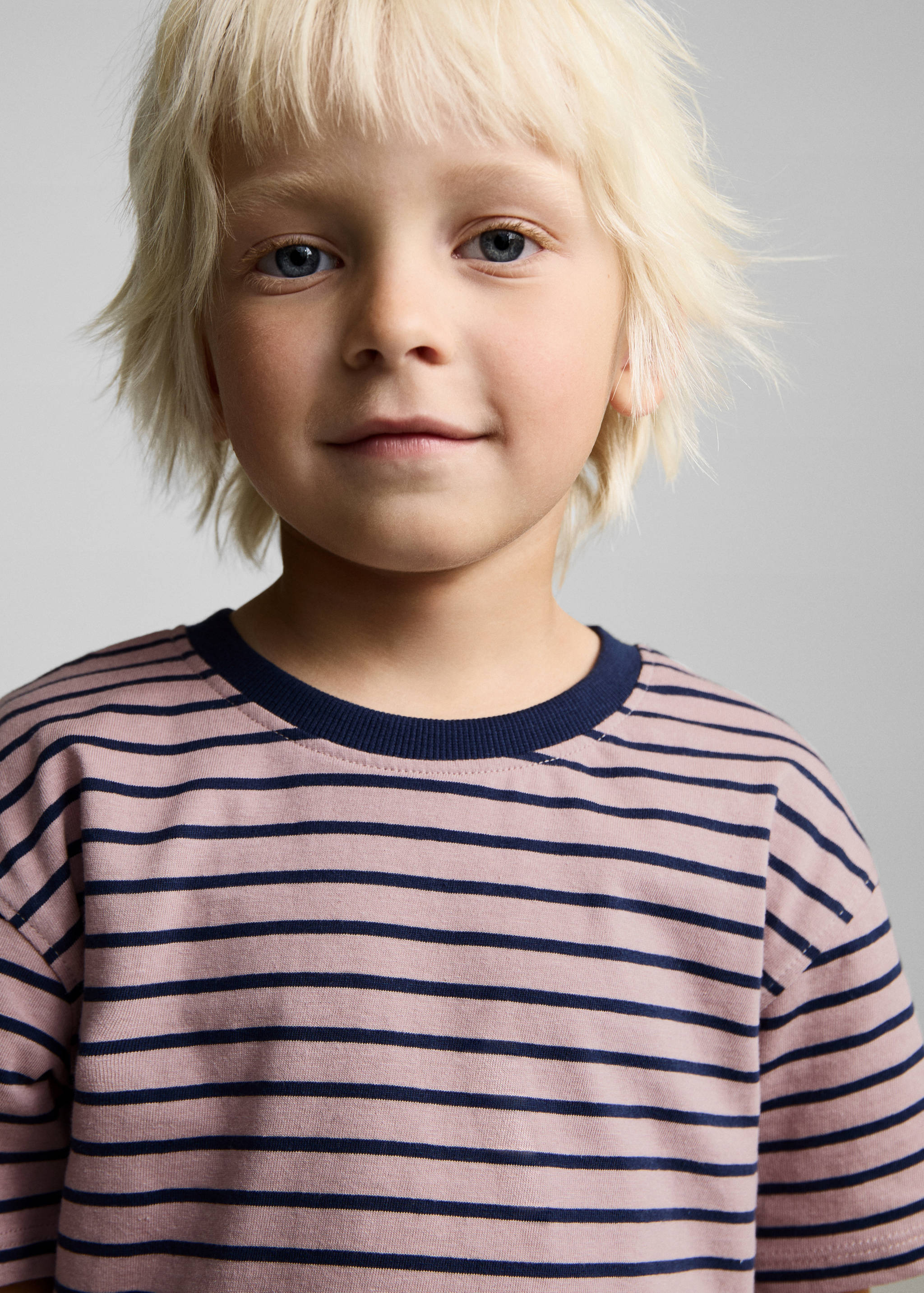 Striped cotton T-shirt - Details of the article 1