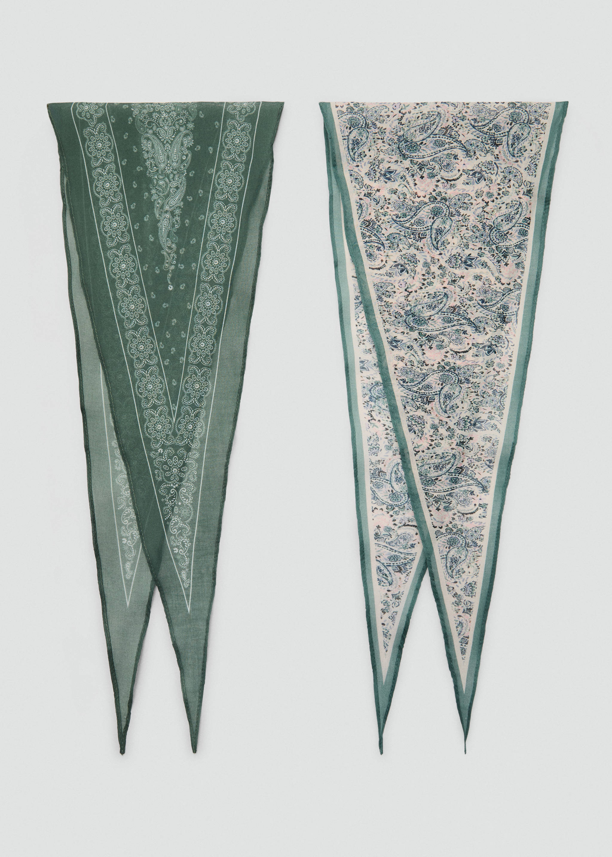 Set mit 2 kombinierten Taschentüchern - Artikel ohne Model