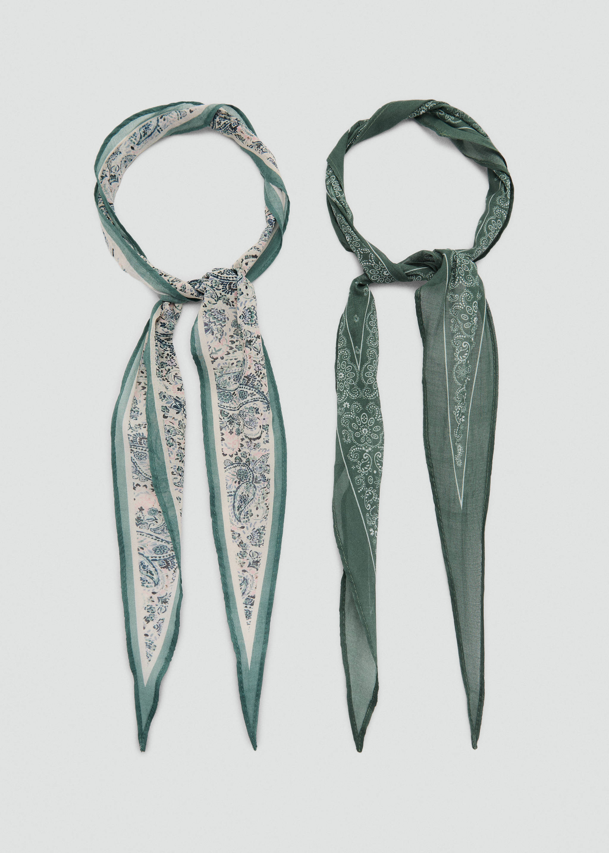 Set mit 2 kombinierten Taschentüchern - Detail des Artikels 1