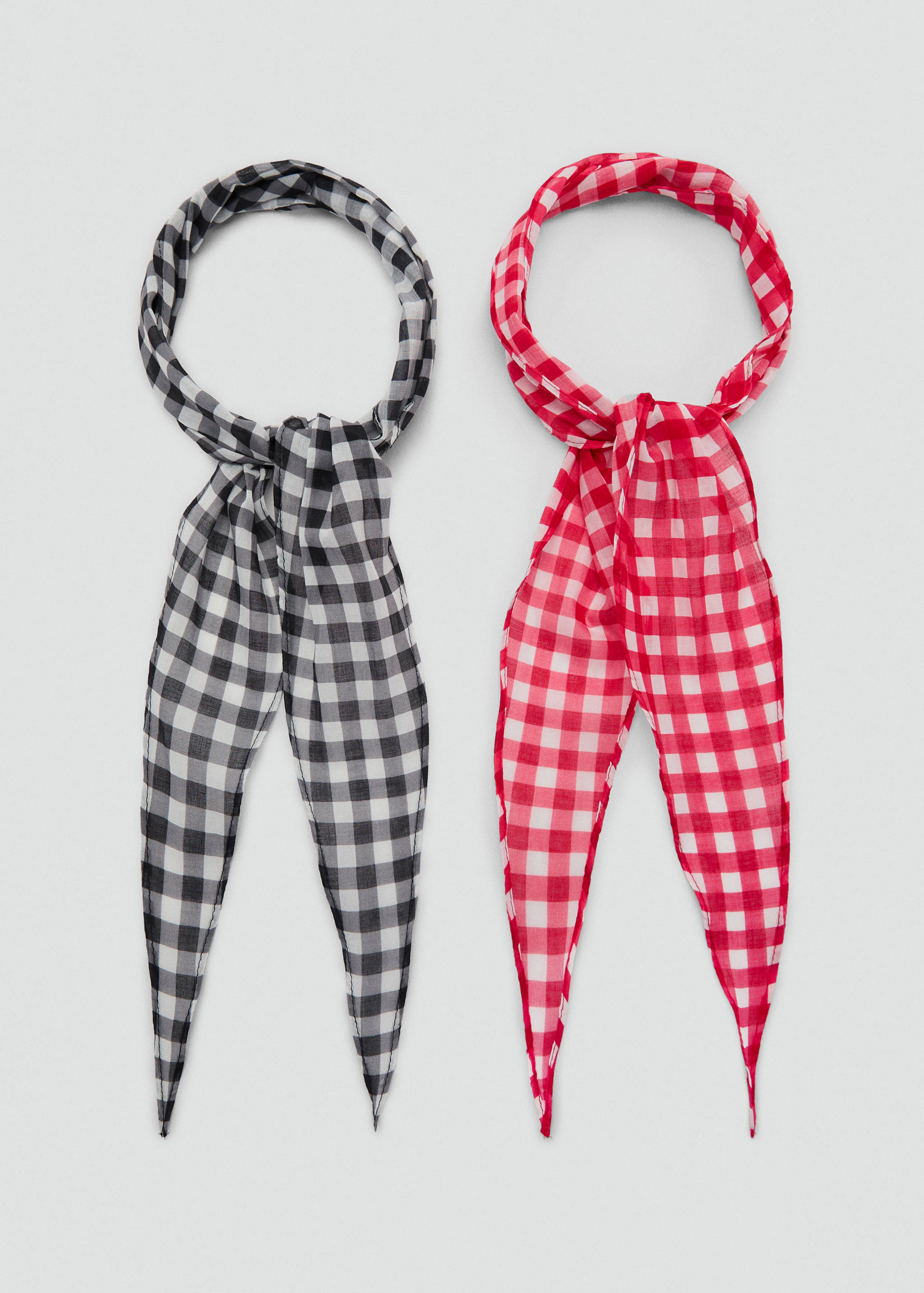 Set mit 2 kombinierten Taschentüchern - Detail des Artikels 1